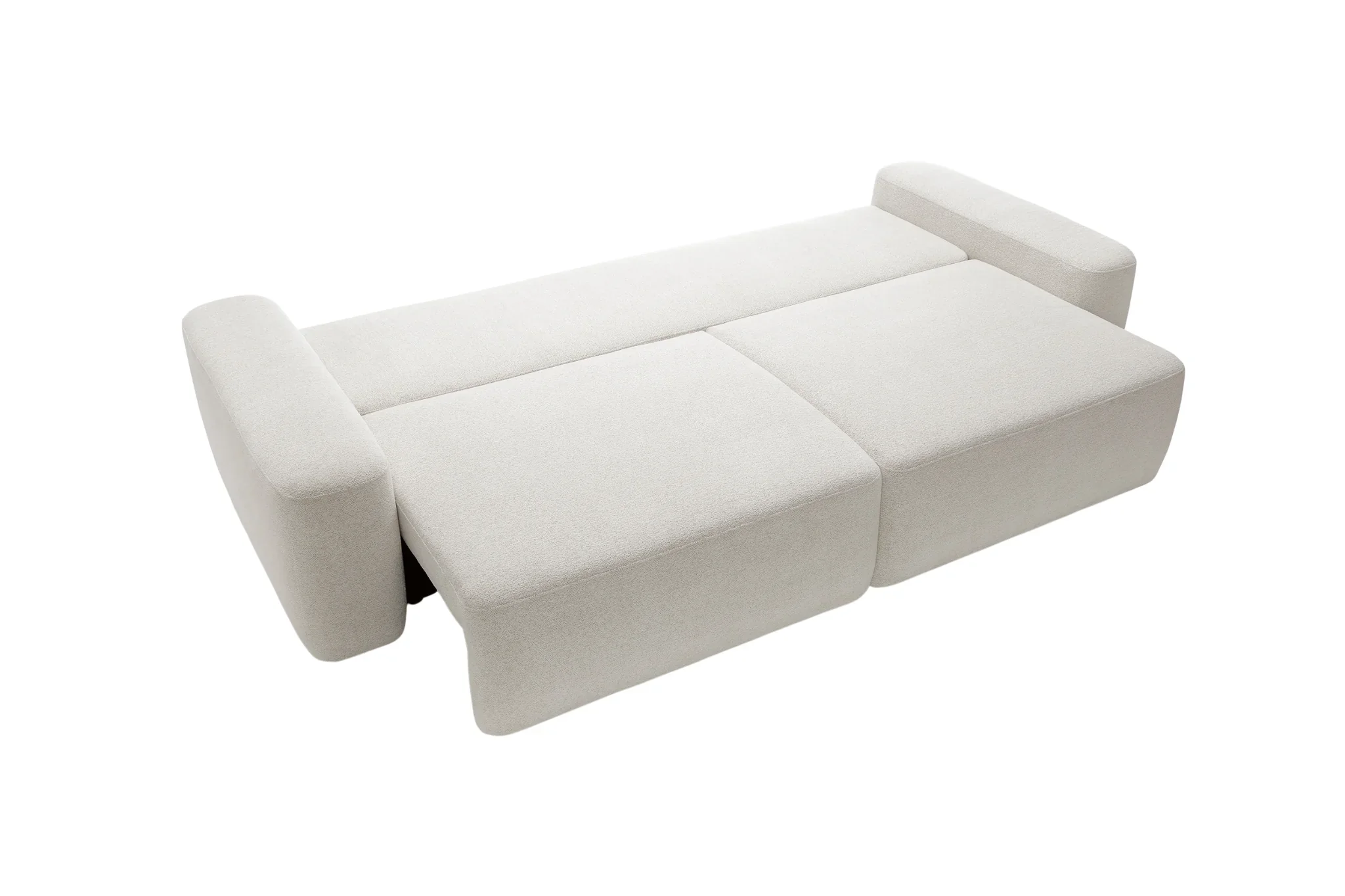 Ivy - Canapé Droit Convertible Coffre Tissu Chiné 3 Places - Image 11