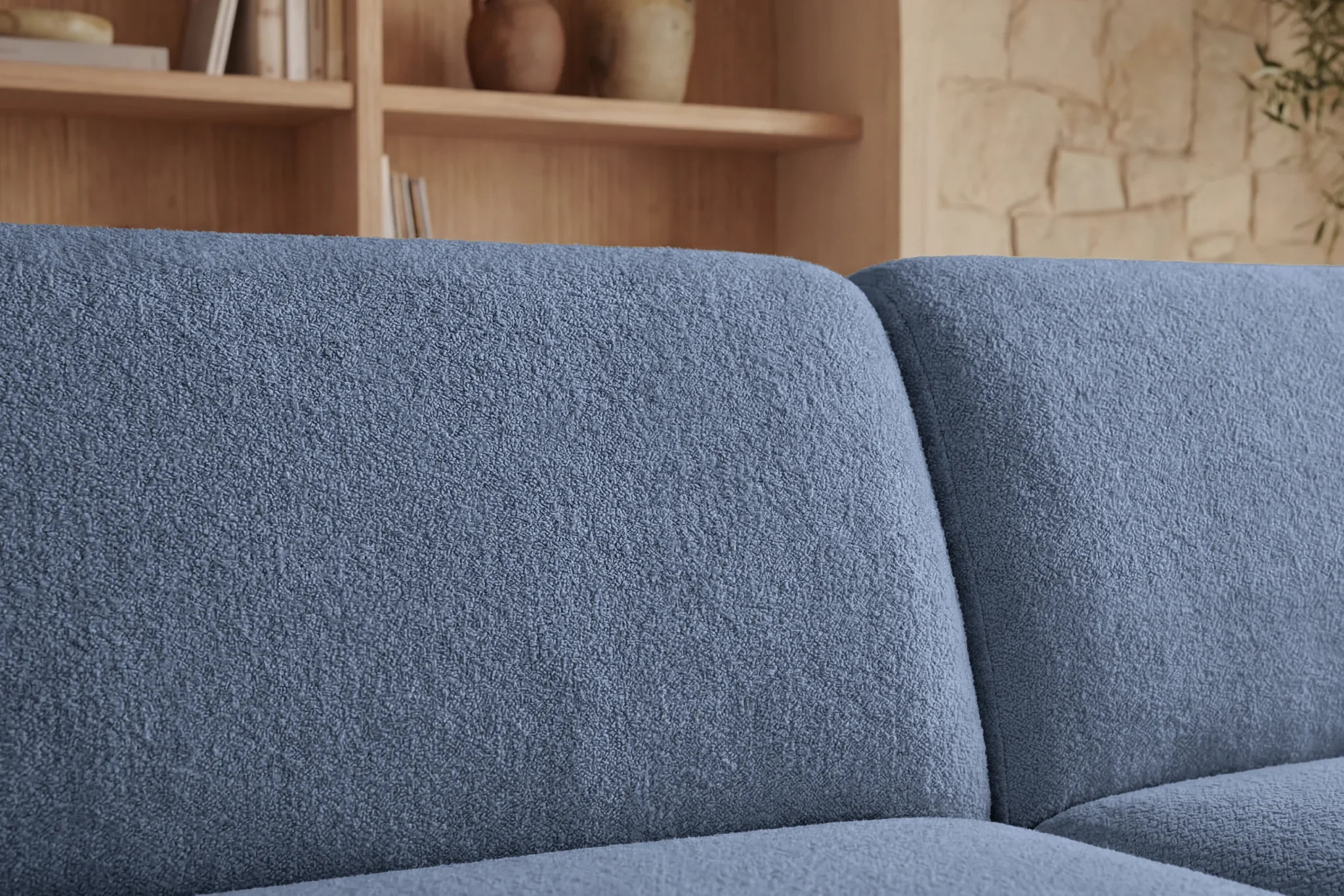 Ivy - Canapé Droit Convertible Coffre Tissu Chiné 3 Places - Image 15