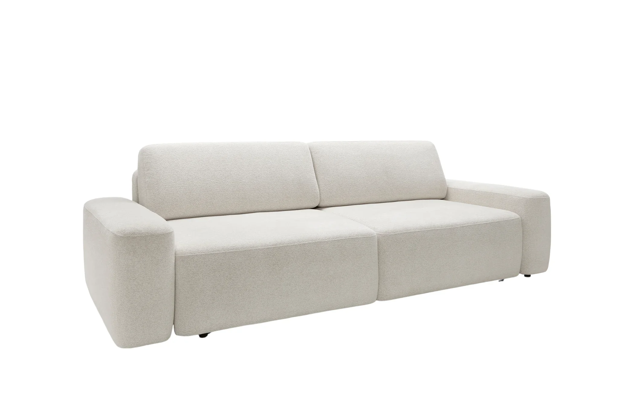 Ivy - Canapé Droit Convertible Coffre Tissu Chiné 3 Places - Image 9