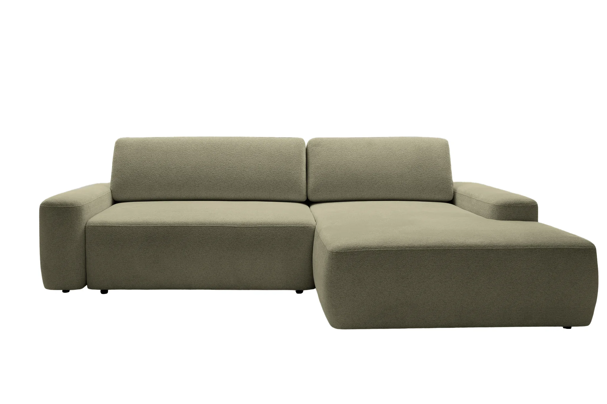 Ivy - Canapé D'Angle Convertible Tissu Chiné 4 Places - Droit - Image 10