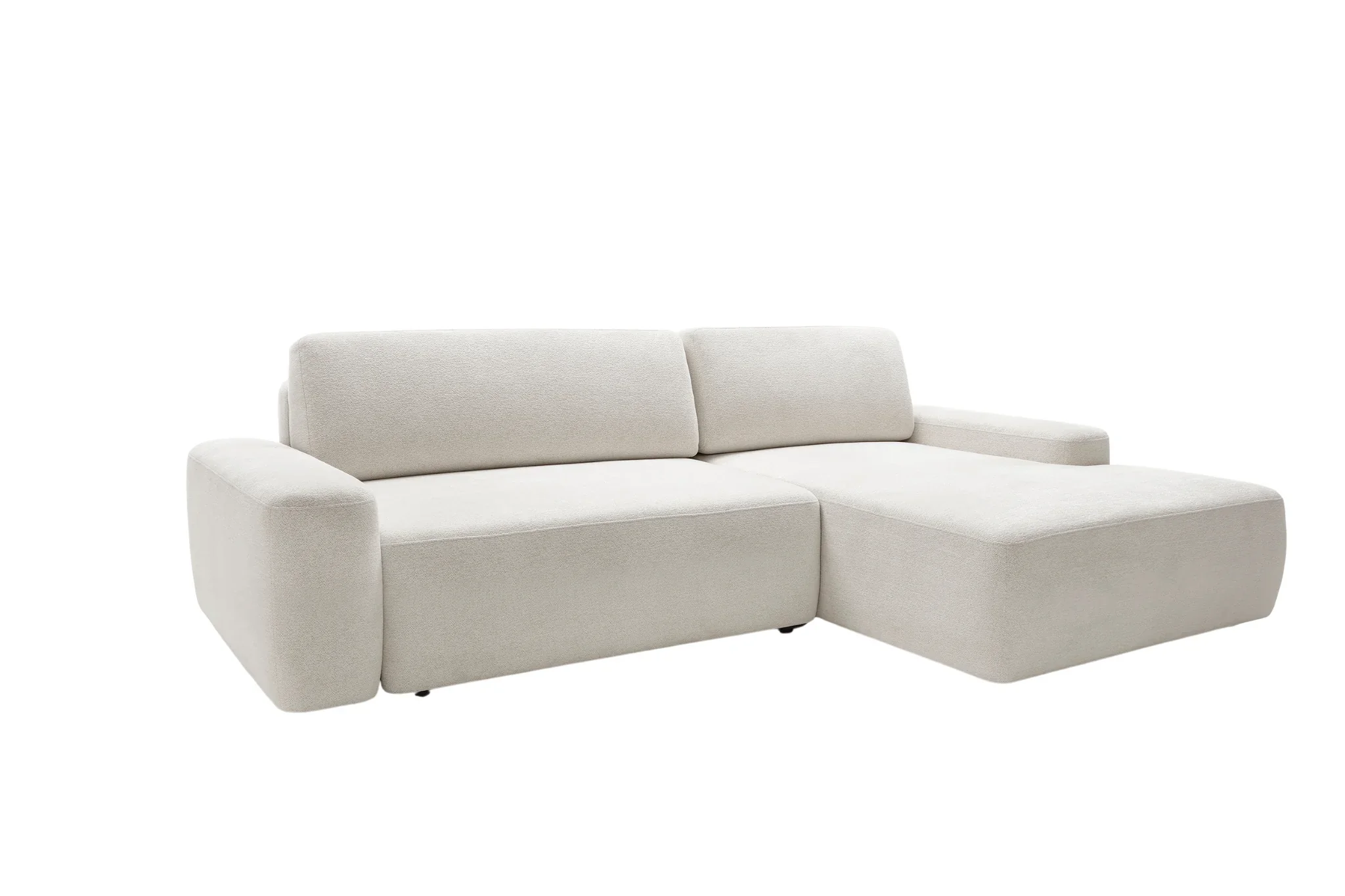 Ivy - Canapé D'Angle Convertible Tissu Chiné 4 Places - Droit - Image 21