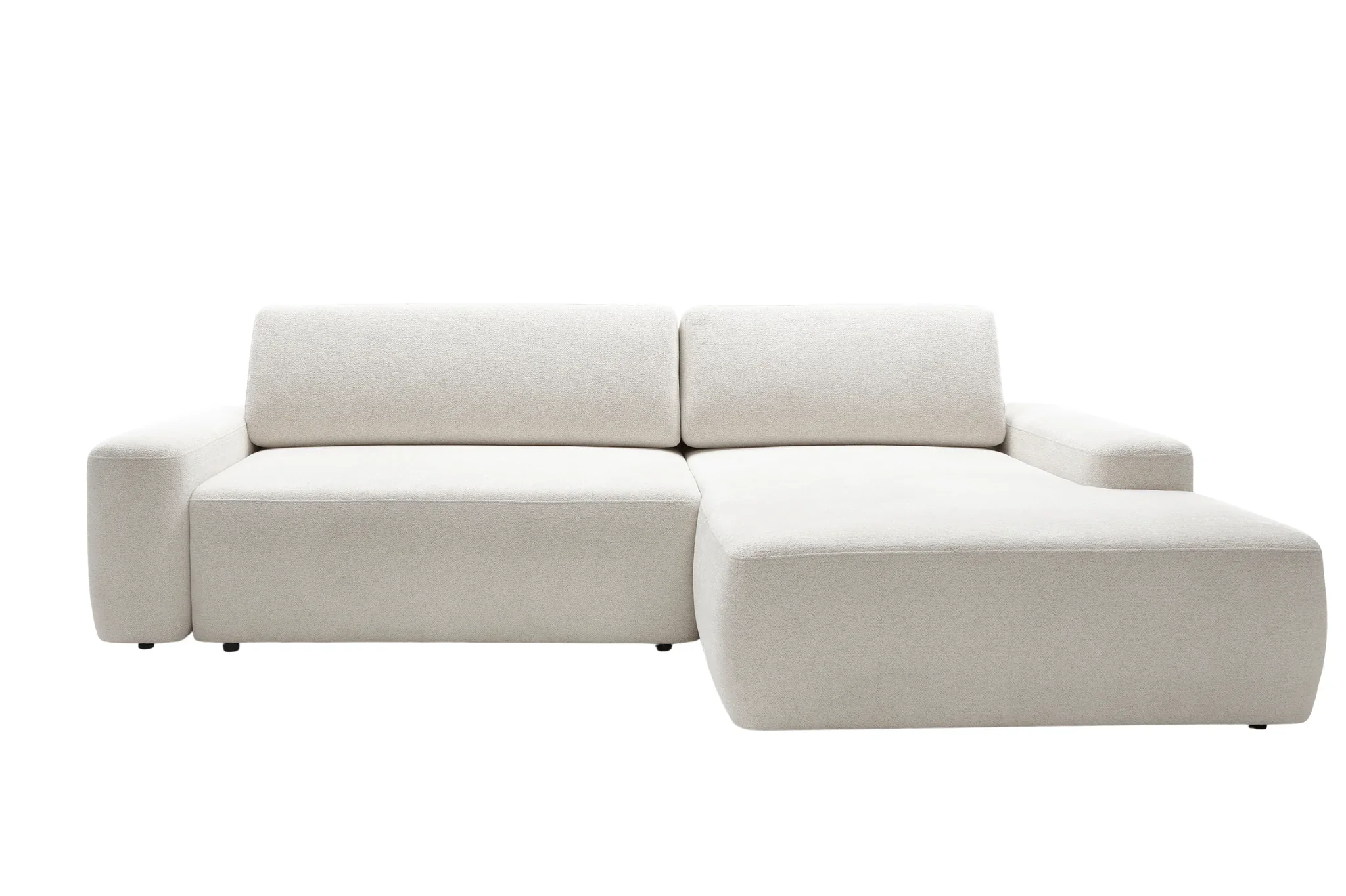 Ivy - Canapé D'Angle Convertible Tissu Chiné 4 Places - Droit - Image 23