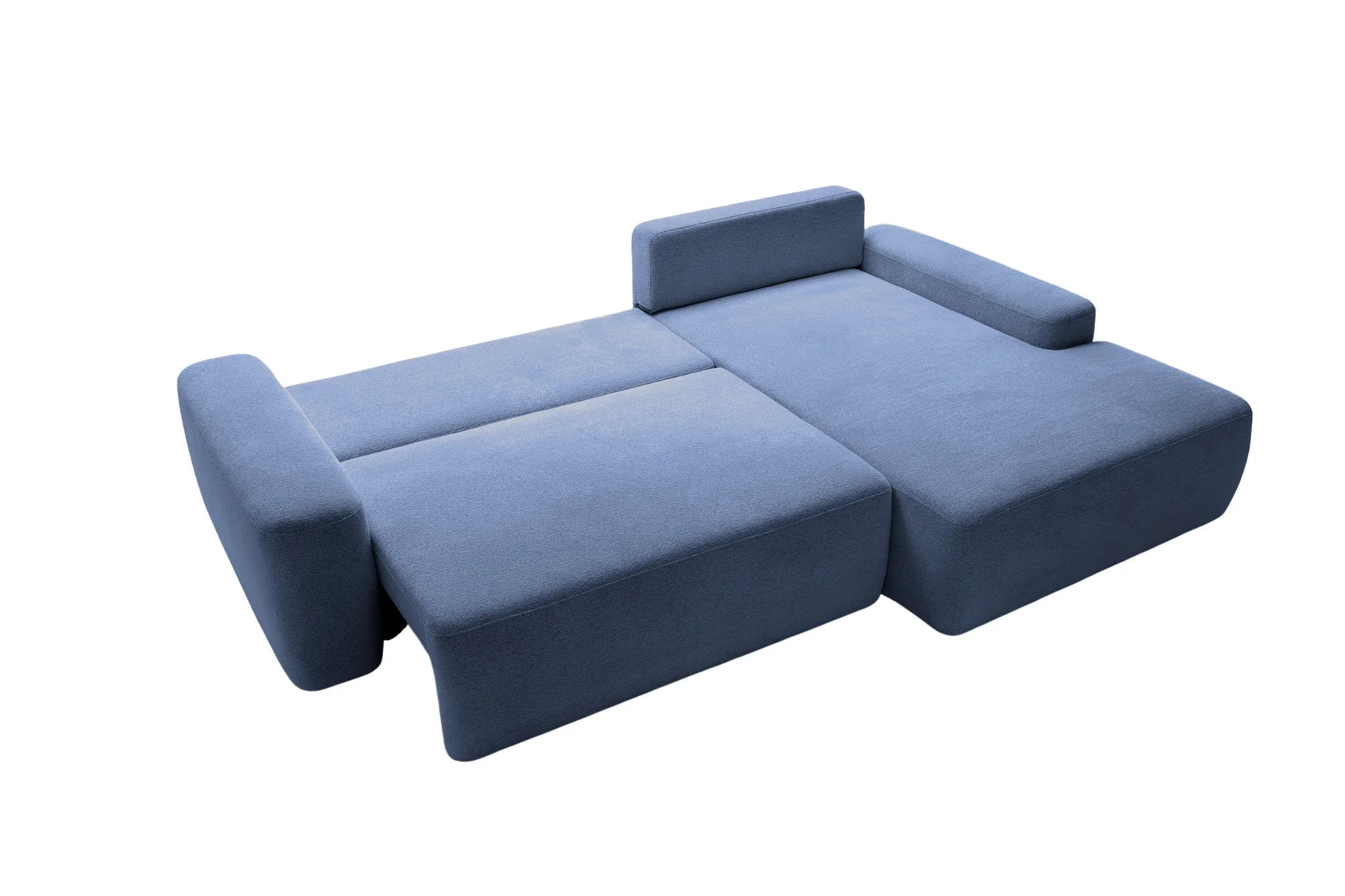 Ivy - Canapé D'Angle Convertible Tissu Chiné 4 Places - Droit - Image 31