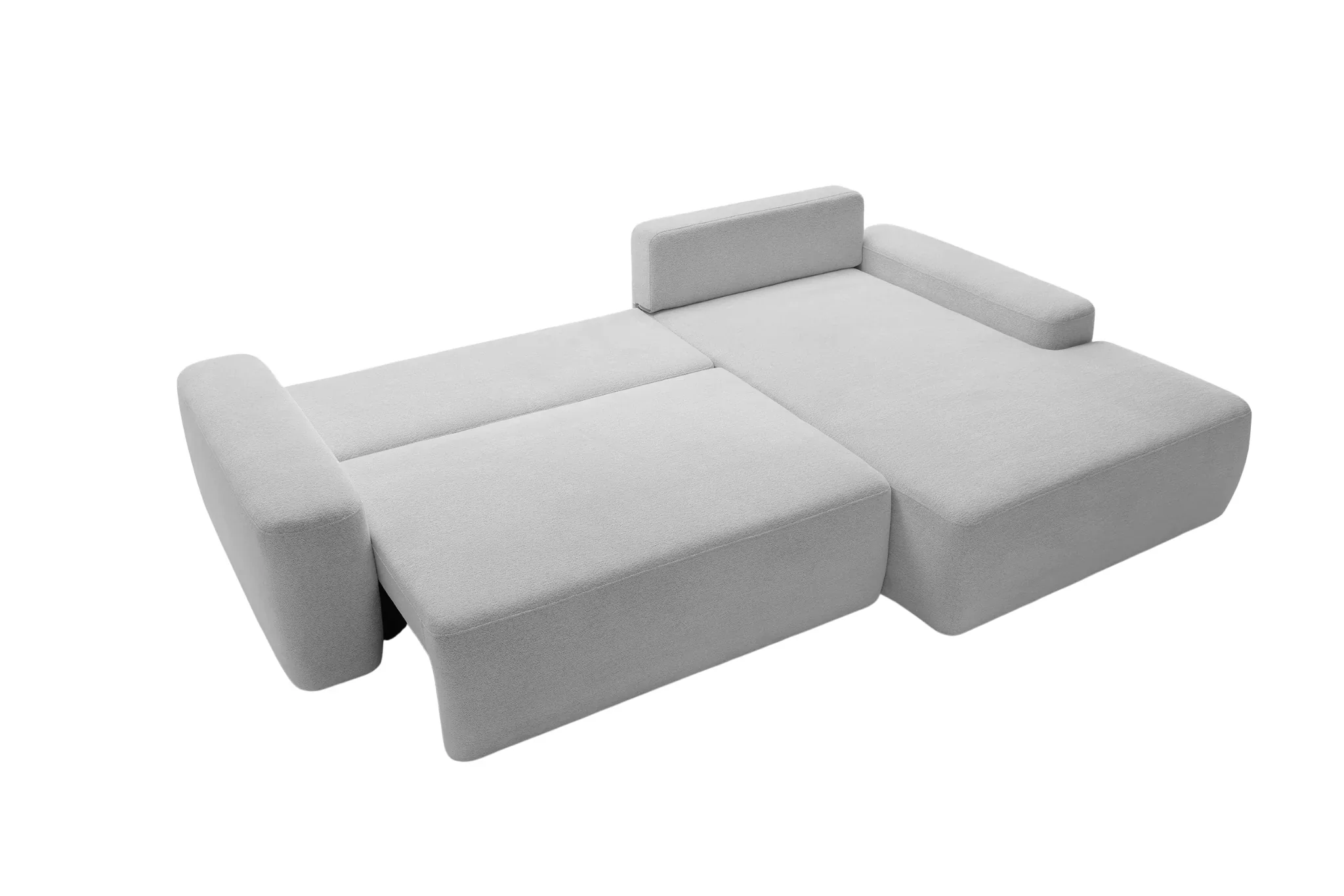 Ivy - Canapé D'Angle Convertible Tissu Chiné 4 Places - Droit - Image 43
