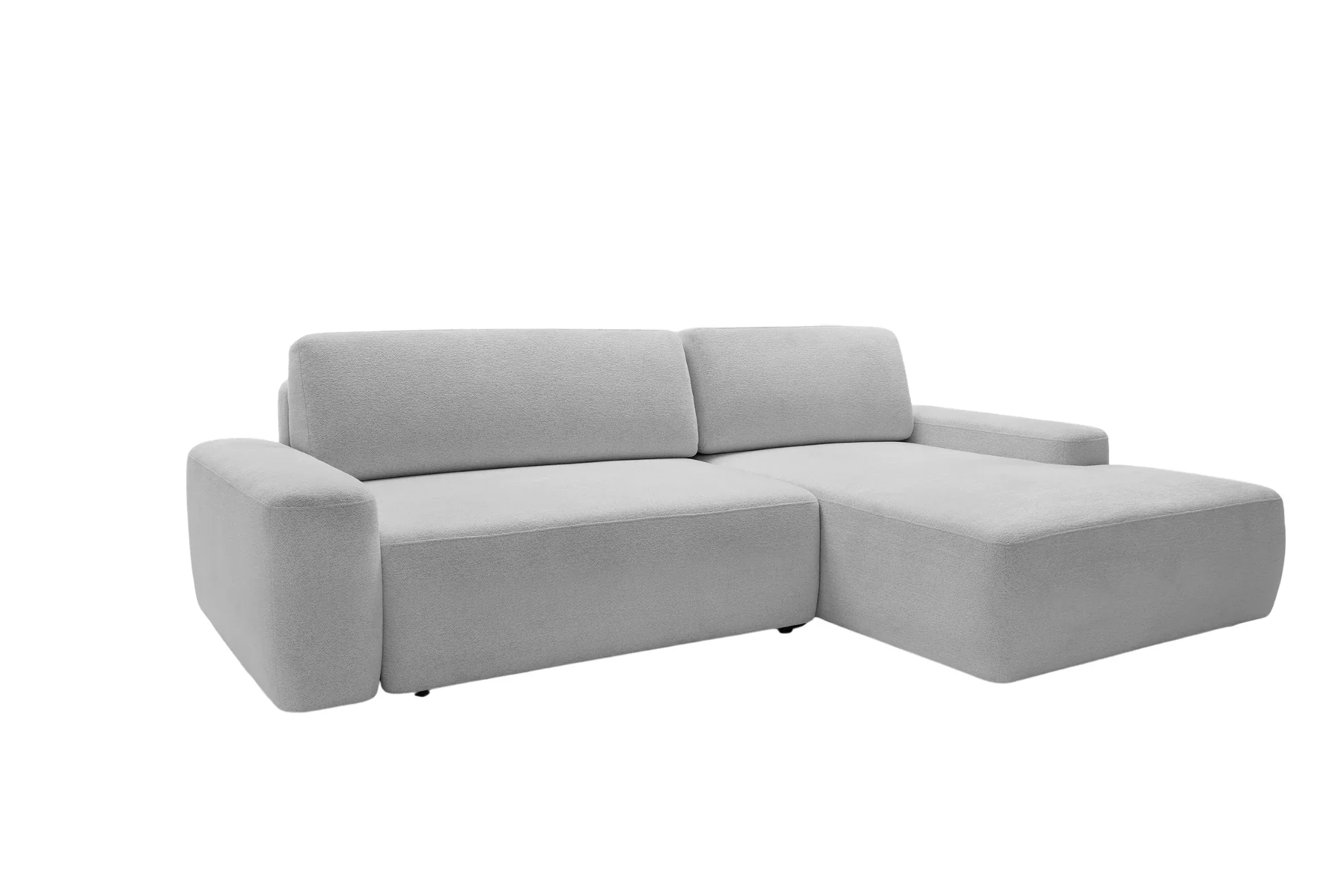Ivy - Canapé D'Angle Convertible Tissu Chiné 4 Places - Droit - Image 45