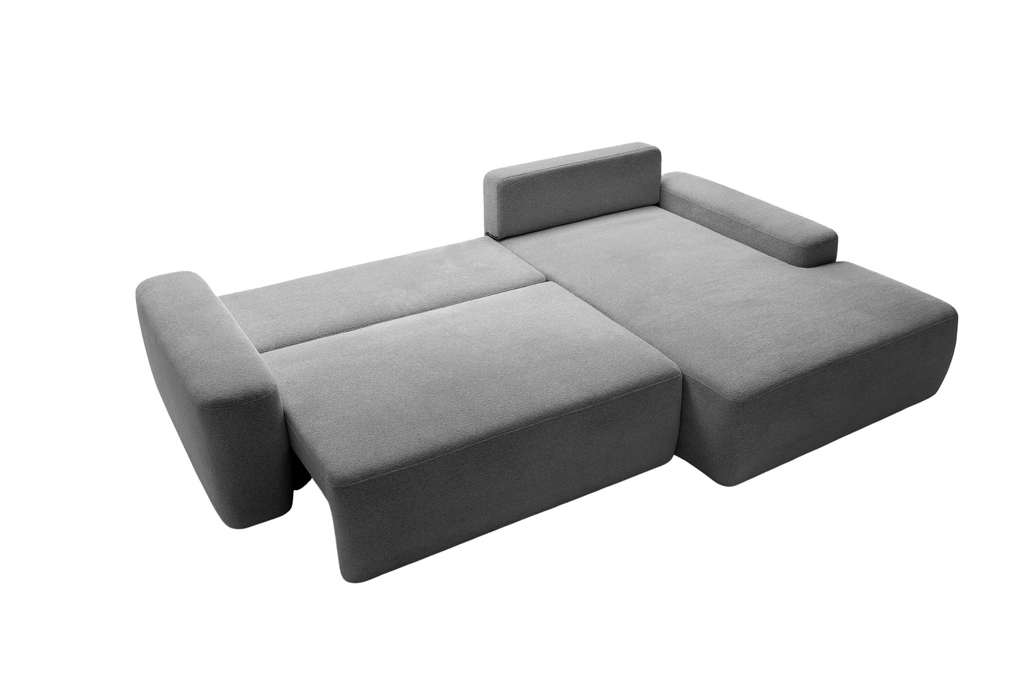 Ivy - Canapé D'Angle Convertible Tissu Chiné 4 Places - Droit - Image 55