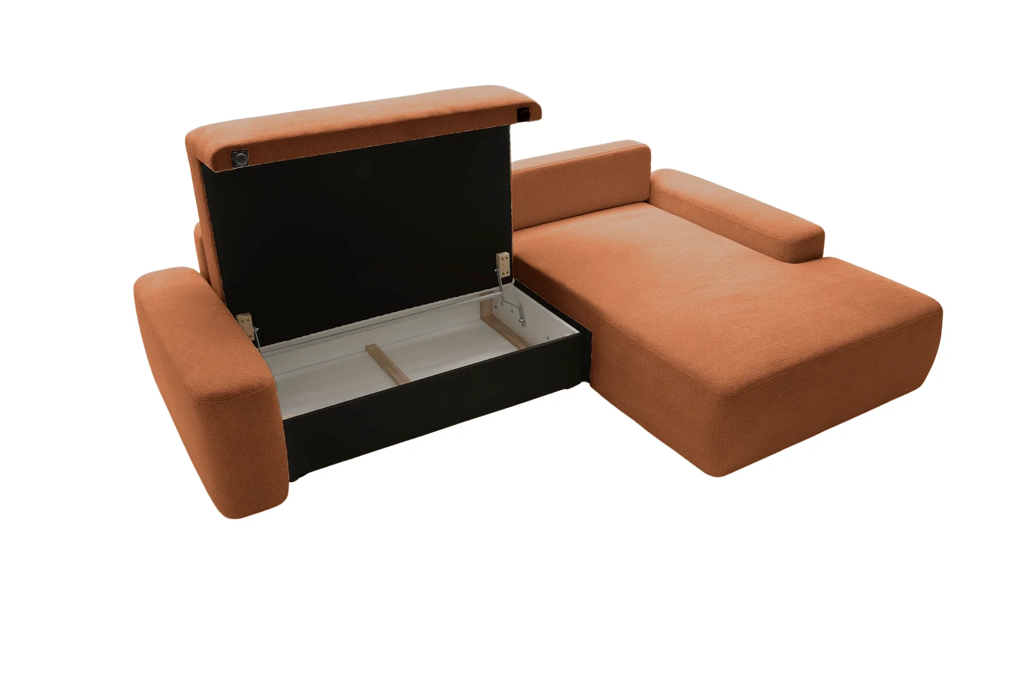Ivy - Canapé D'Angle Convertible Tissu Chiné 4 Places - Droit - Image 68