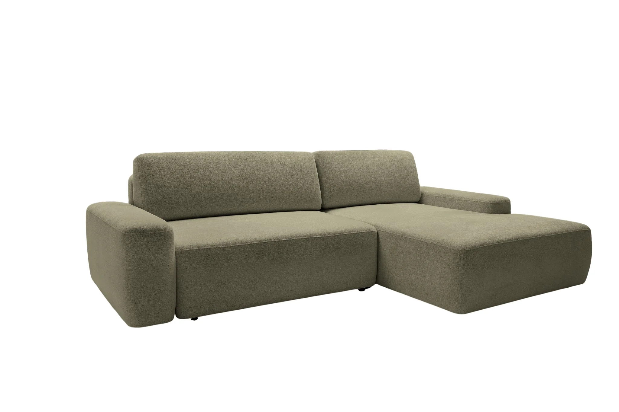 Ivy - Canapé D'Angle Convertible Tissu Chiné 4 Places - Droit - Image 9