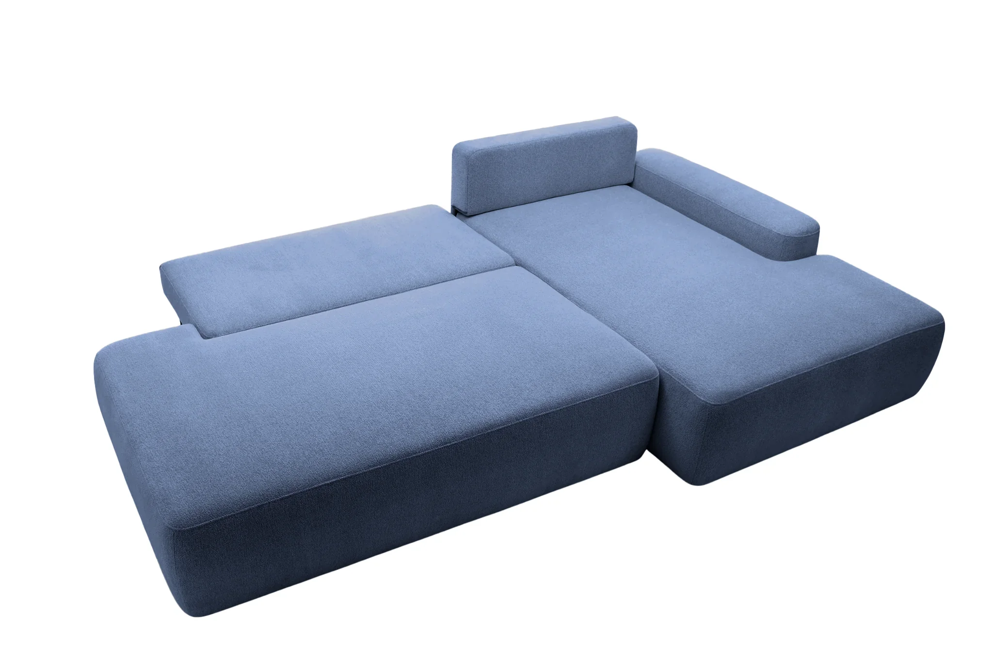 Ivy O - Canapé D'Angle Convertible Coffre Tissu Chiné 3 Places - Droit - Image 11