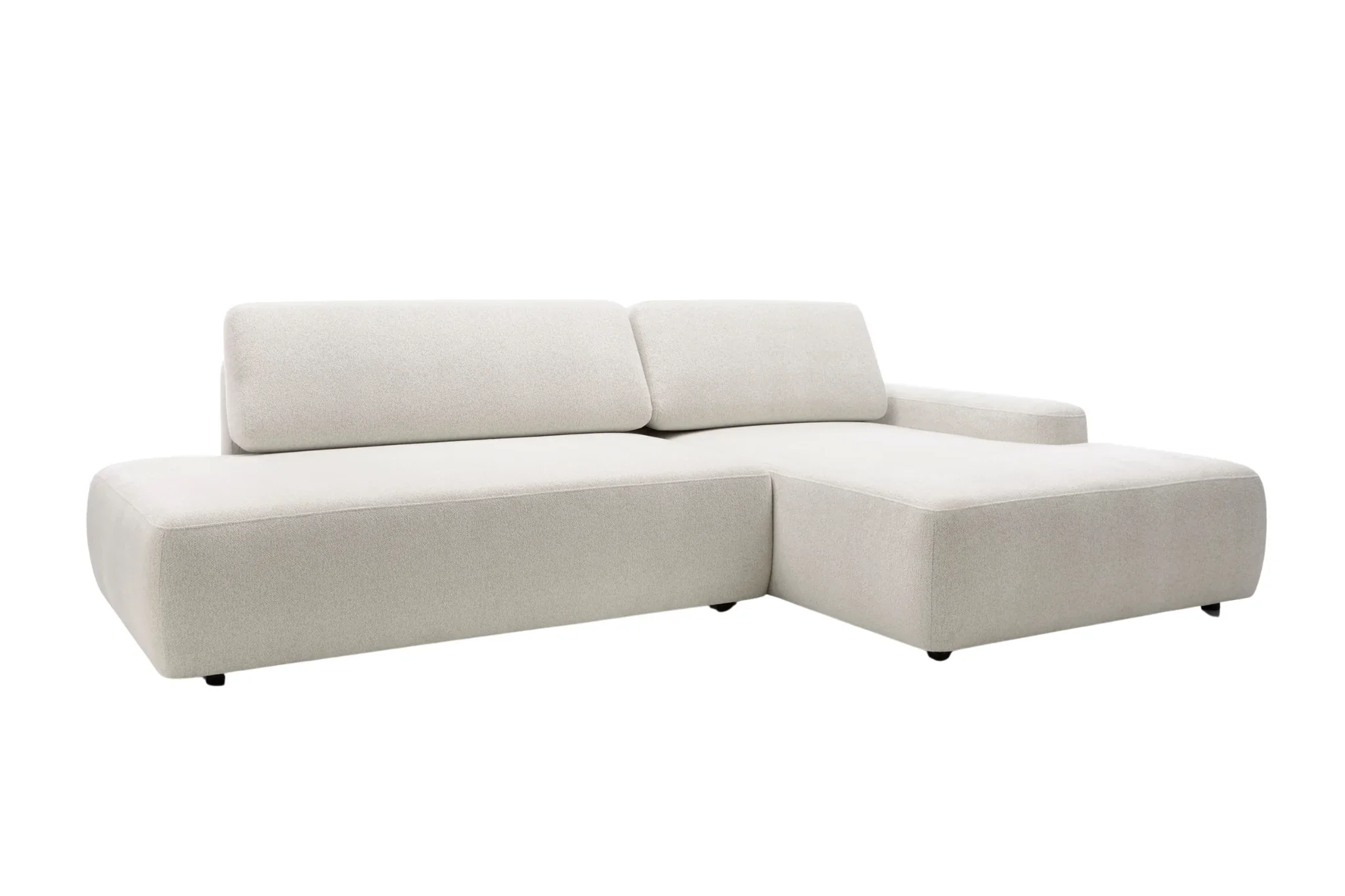 Ivy O - Canapé D'Angle Convertible Coffre Tissu Chiné 3 Places - Droit - Image 21