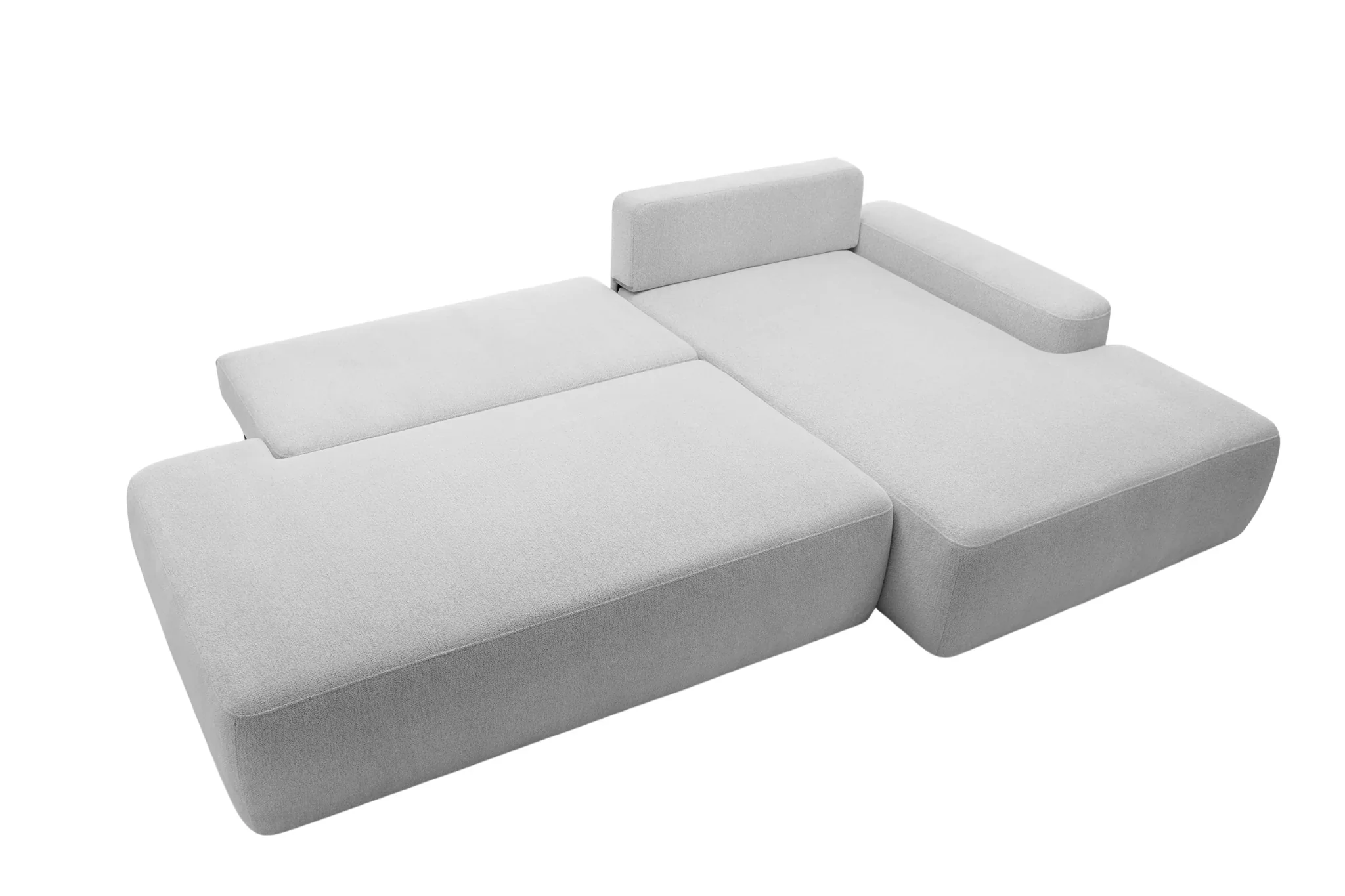 Ivy O - Canapé D'Angle Convertible Coffre Tissu Chiné 3 Places - Droit - Image 35