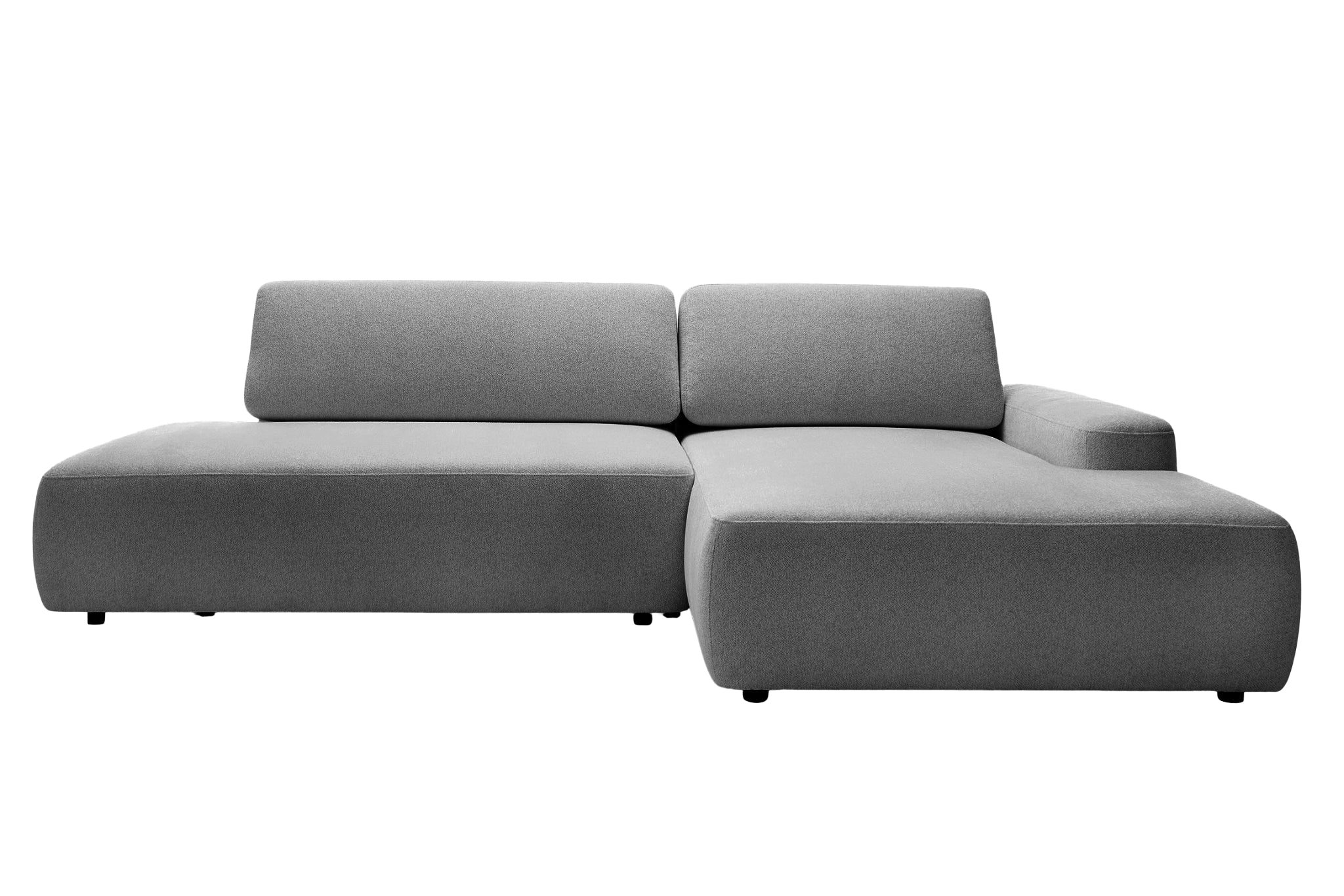 Ivy O - Canapé D'Angle Convertible Coffre Tissu Chiné 3 Places - Droit - Image 43