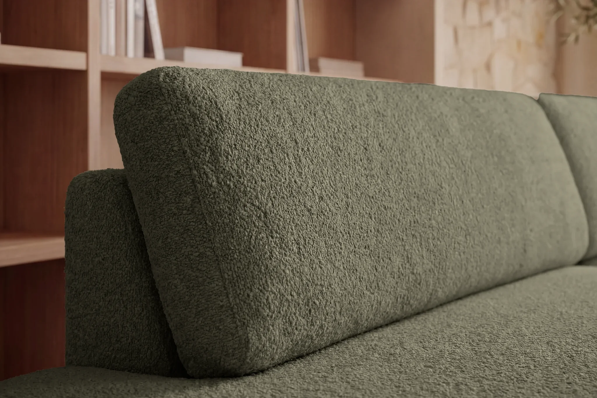 Ivy O - Canapé D'Angle Convertible Coffre Tissu Chiné 3 Places - Droit - Image 65