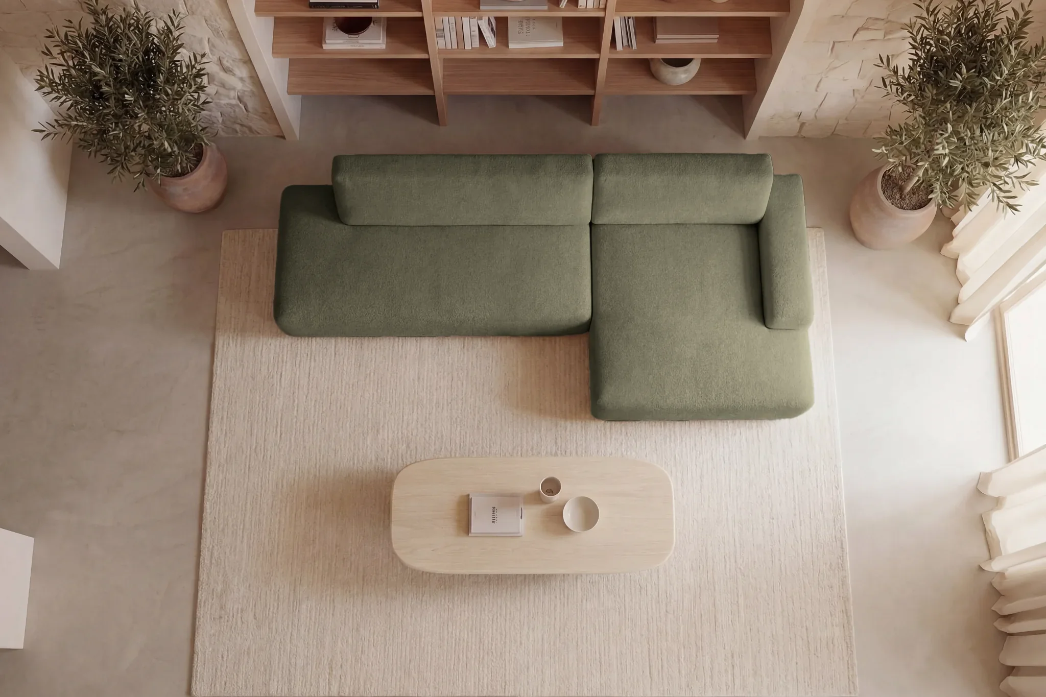 Ivy O - Canapé D'Angle Convertible Coffre Tissu Chiné 3 Places - Droit - Image 66