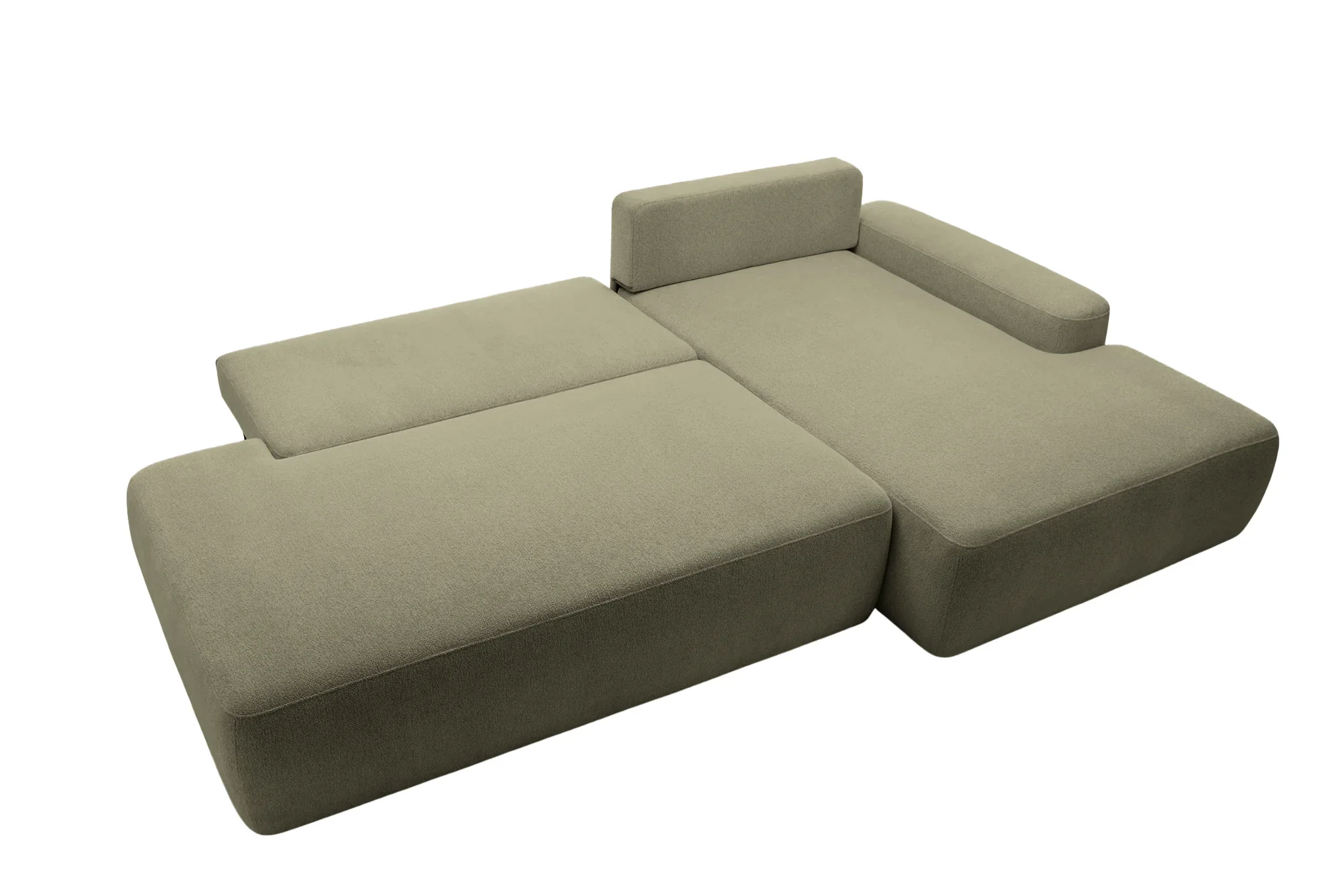 Ivy O - Canapé D'Angle Convertible Coffre Tissu Chiné 3 Places - Droit - Image 71
