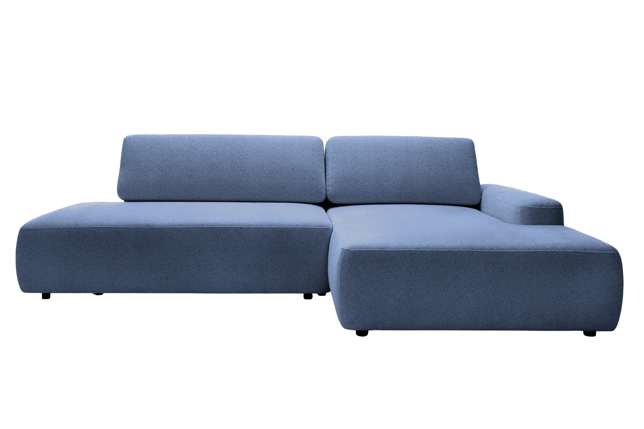 Ivy O - Canapé D'Angle Convertible Coffre Tissu Chiné 3 Places - Droit - Image 8