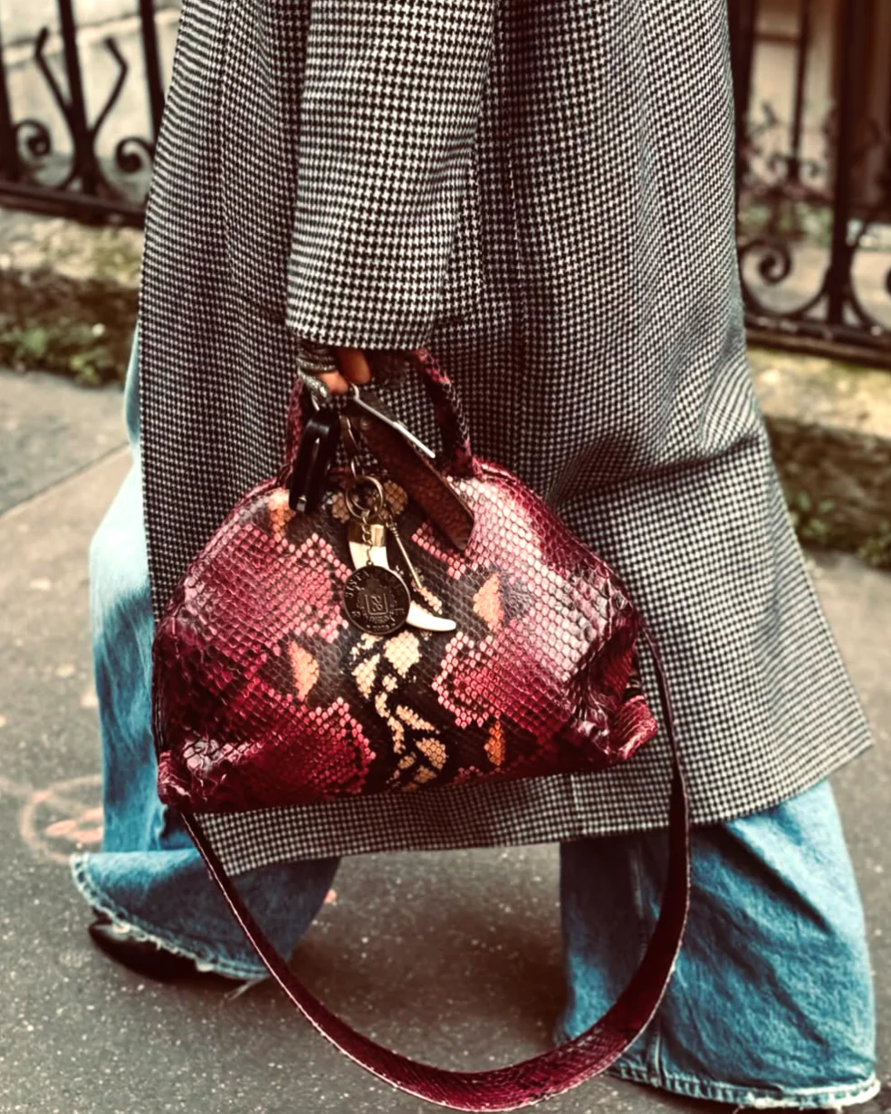 Sac Python - Jade Bourgogne - Image 2