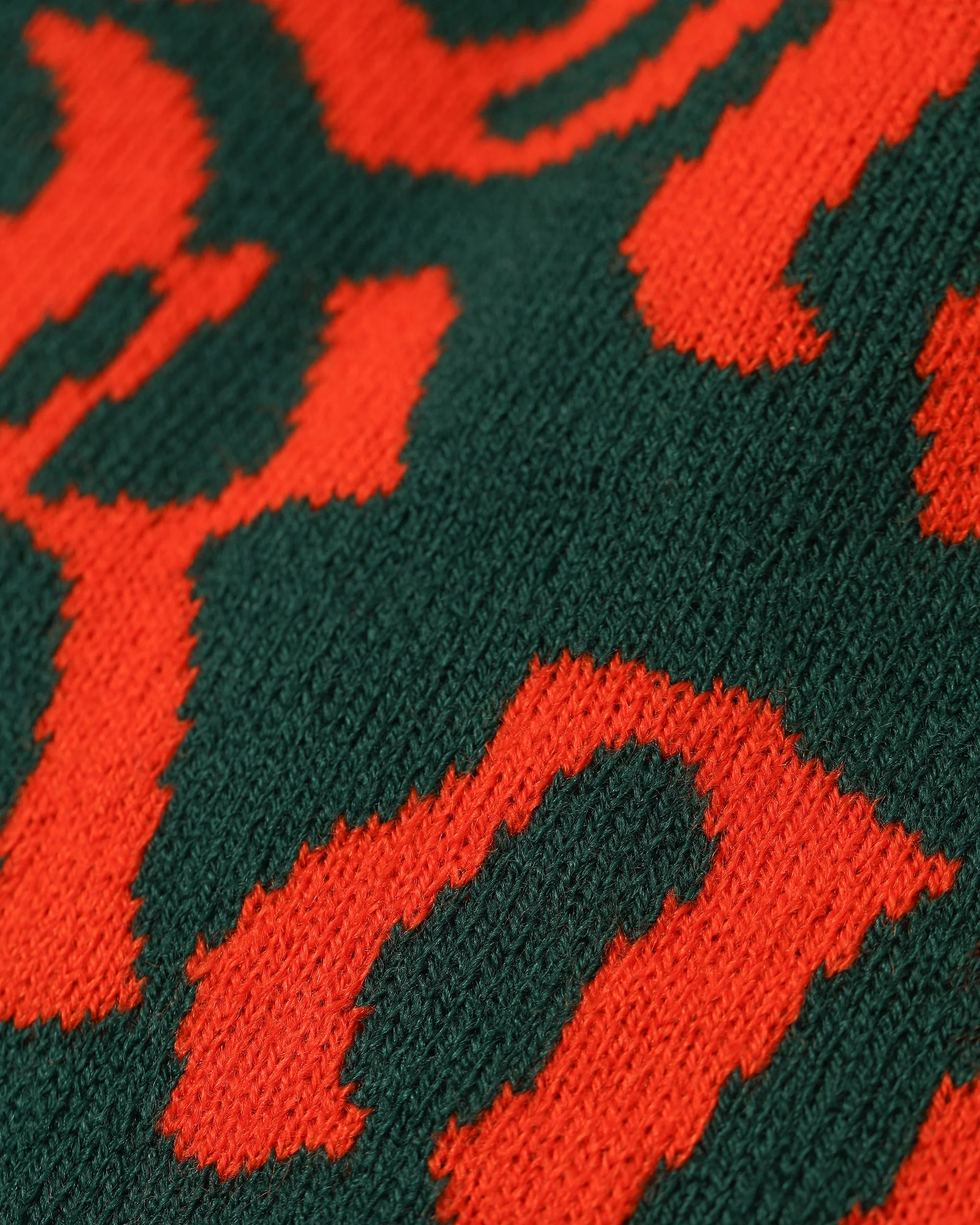 Jaquard Beanie - Green - Image 2