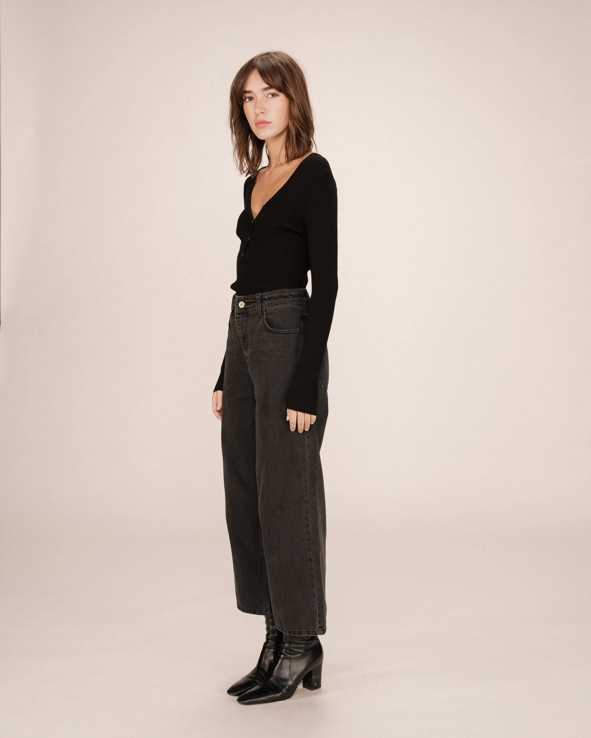 Jean 7/8E Black Washed Jonas - Image 4