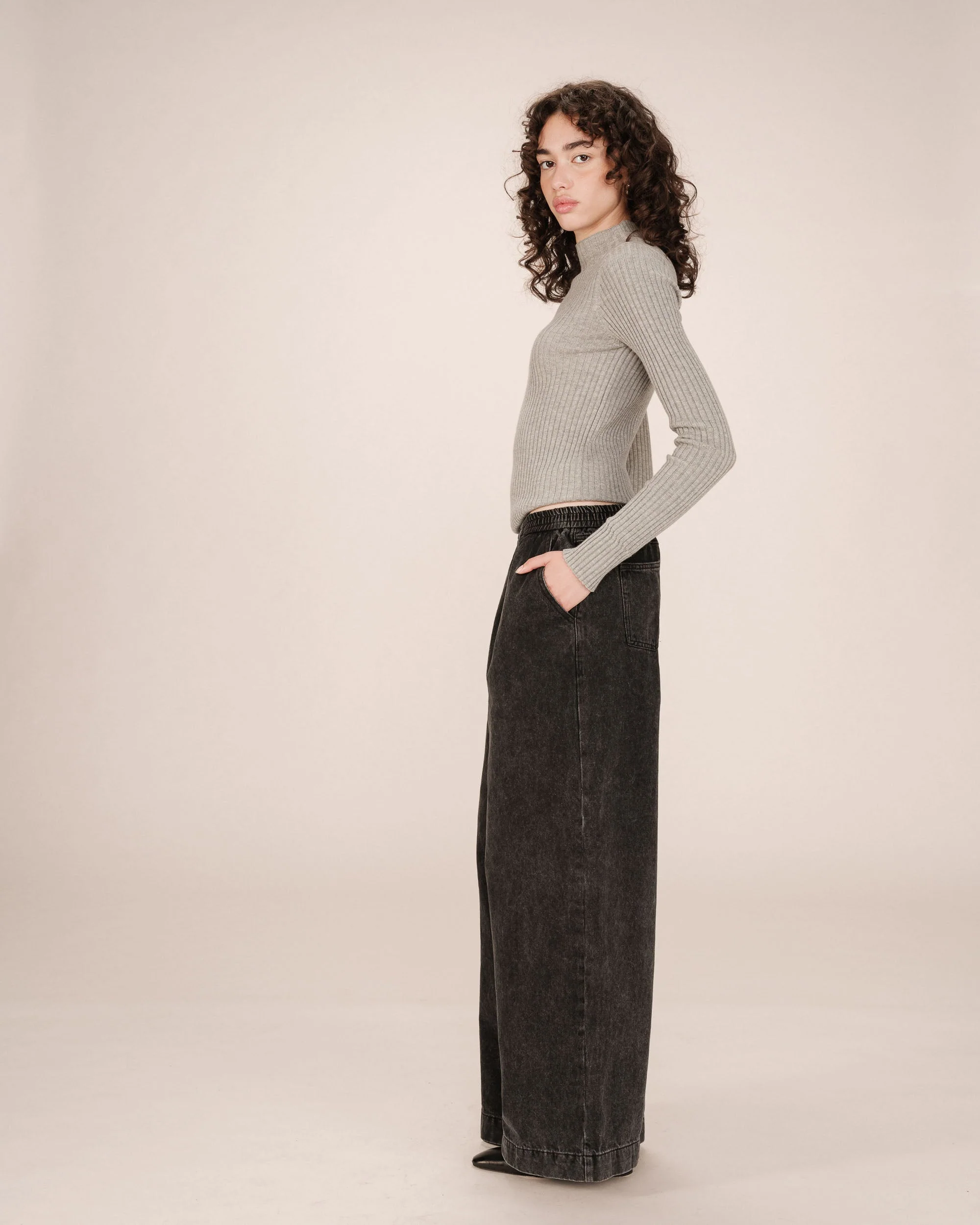 Jean Baggy Black Washed Sacha - Image 3