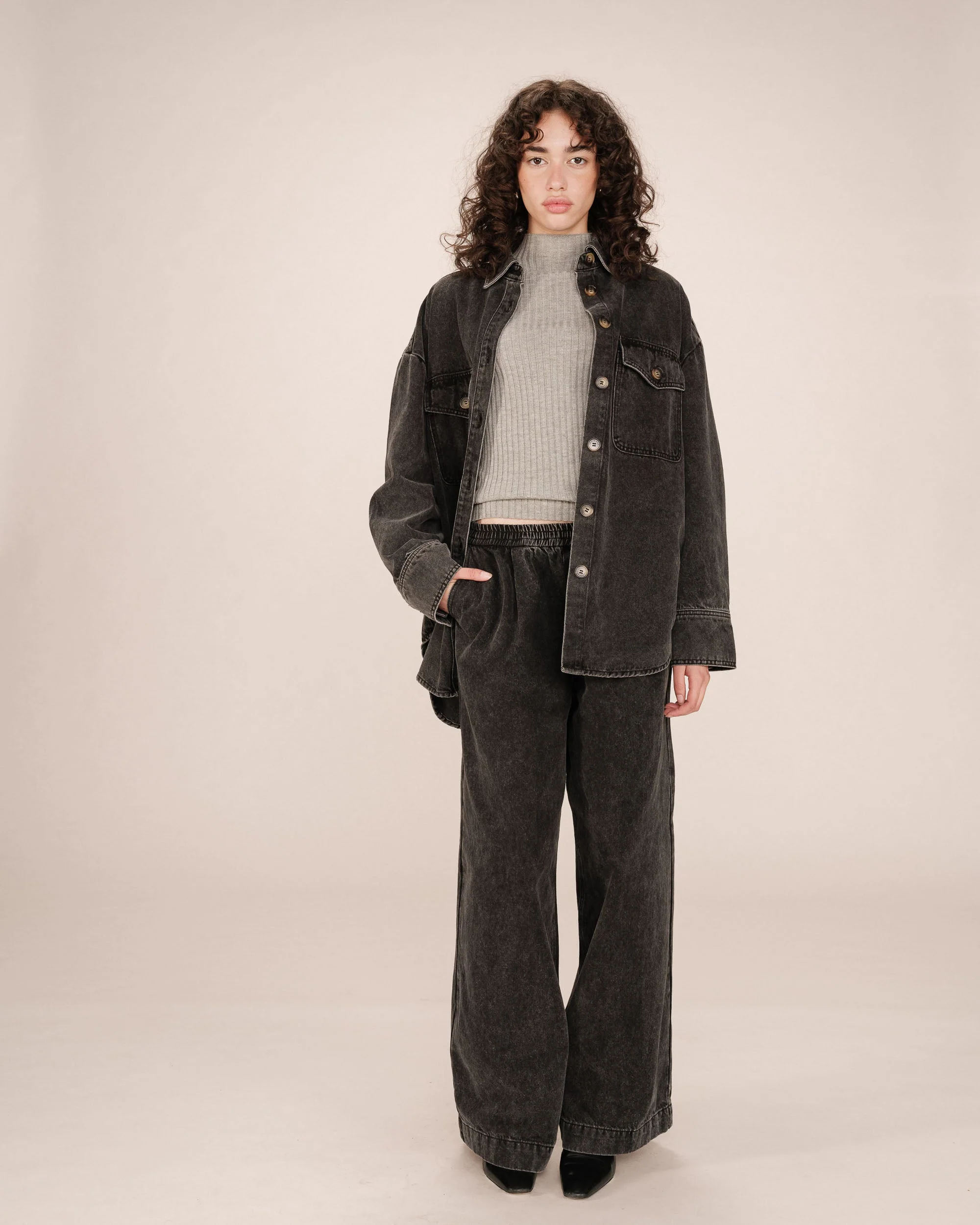 Jean Baggy Black Washed Sacha - Image 4