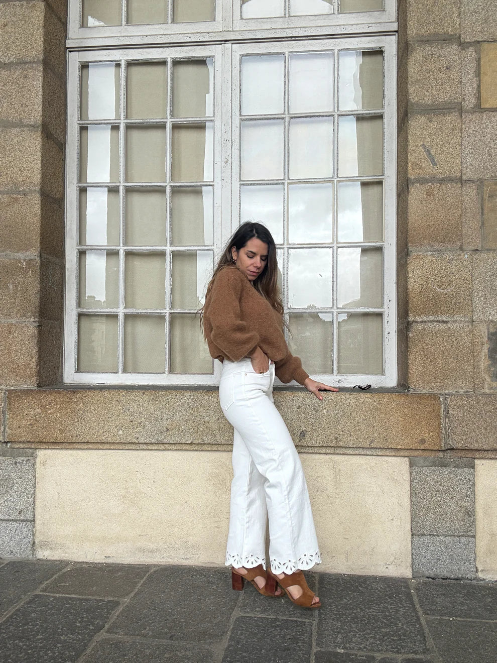 Jean Cropped Broderies Lola - Image 2