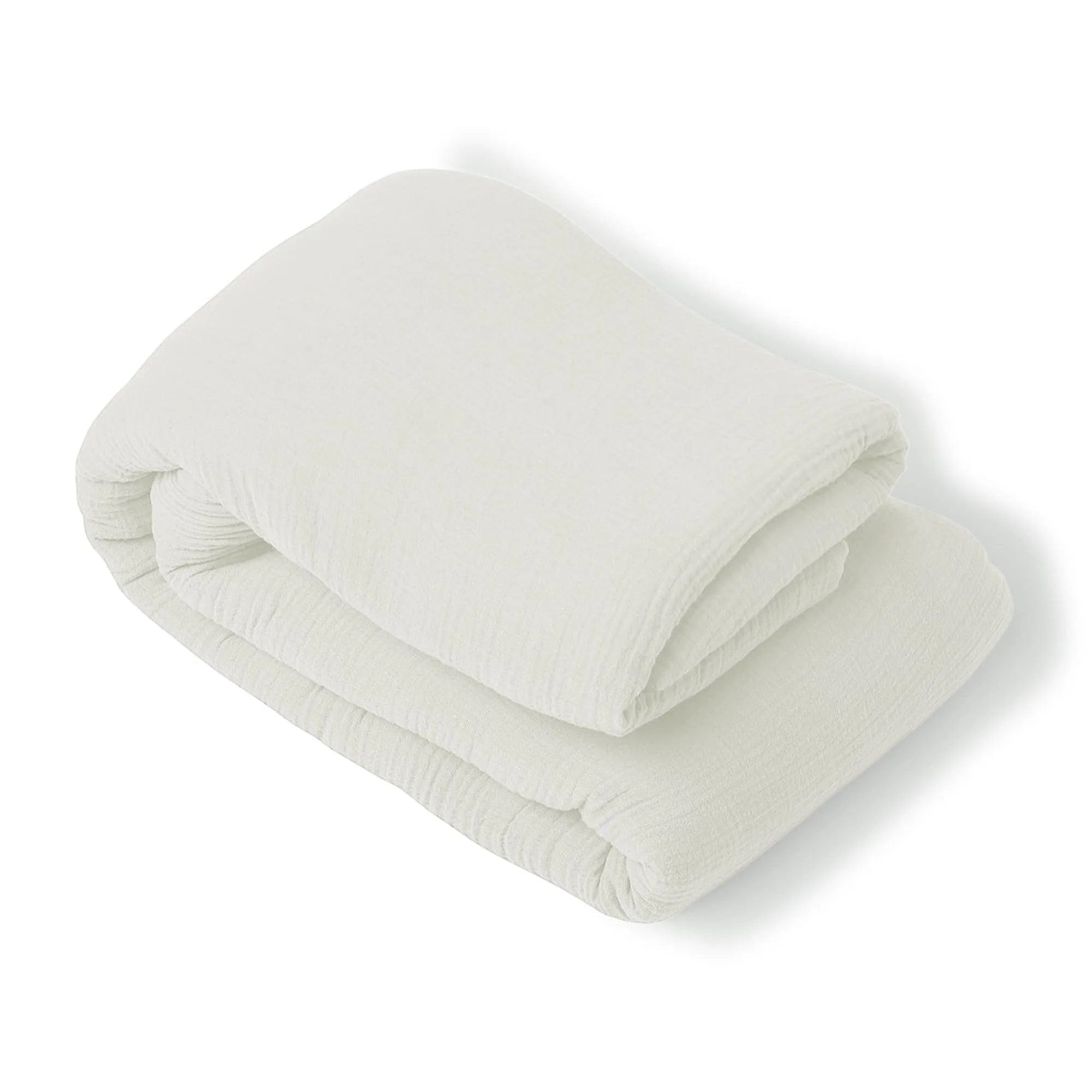 Jeté De Lit - Gaze De Coton - Blanc - Carla - Image 3