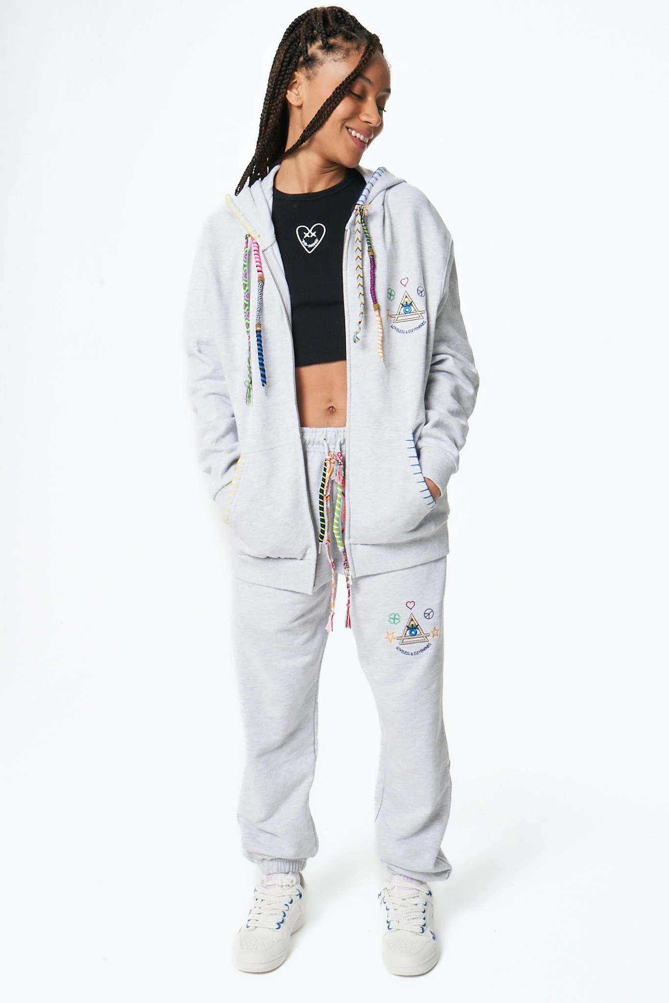 Jogging Mihai - Light Grey Melanged - Image 4