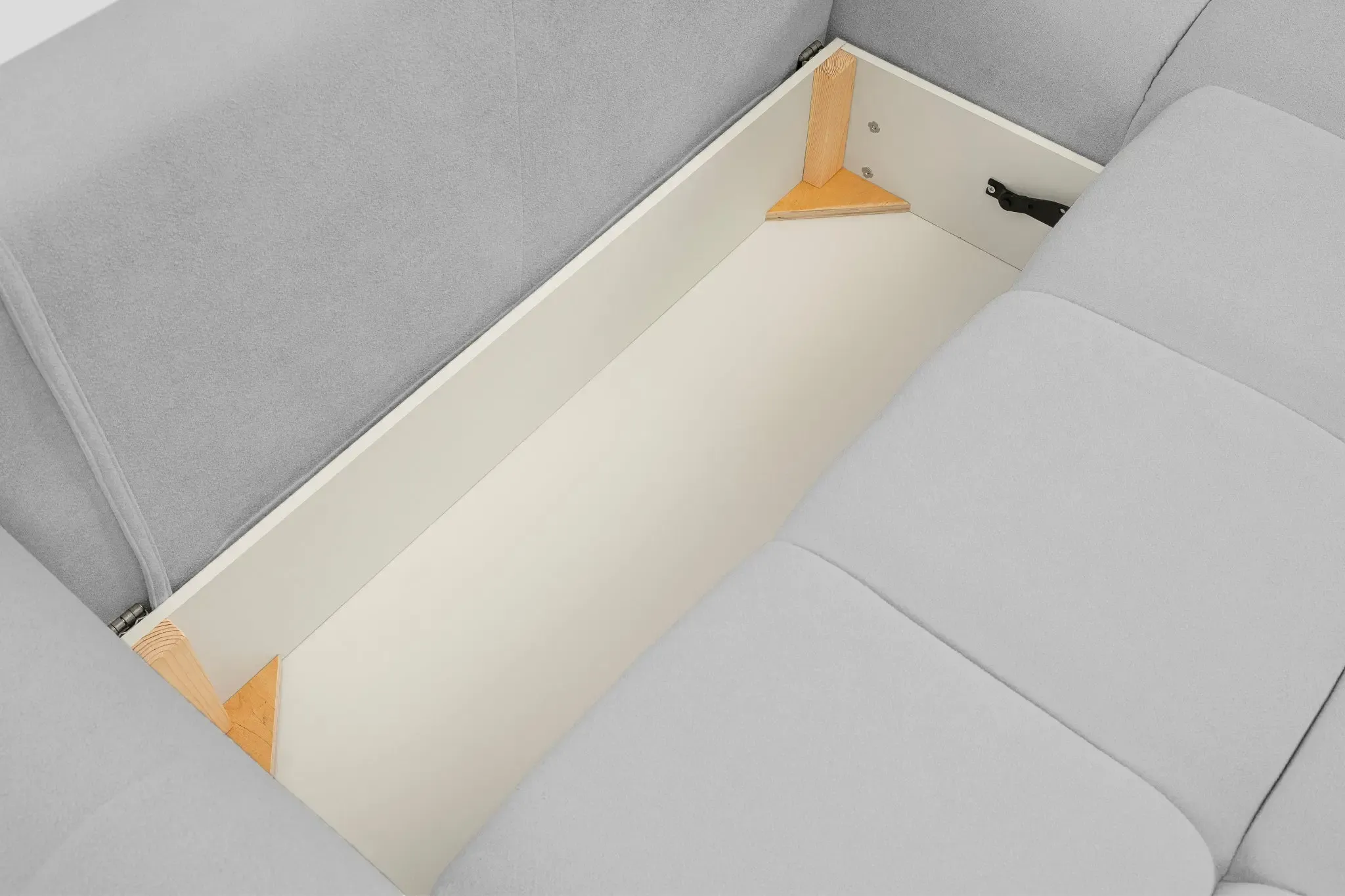 June - Canapé D'Angle Convertible Tissu Bouclette 3 Places - Image 25