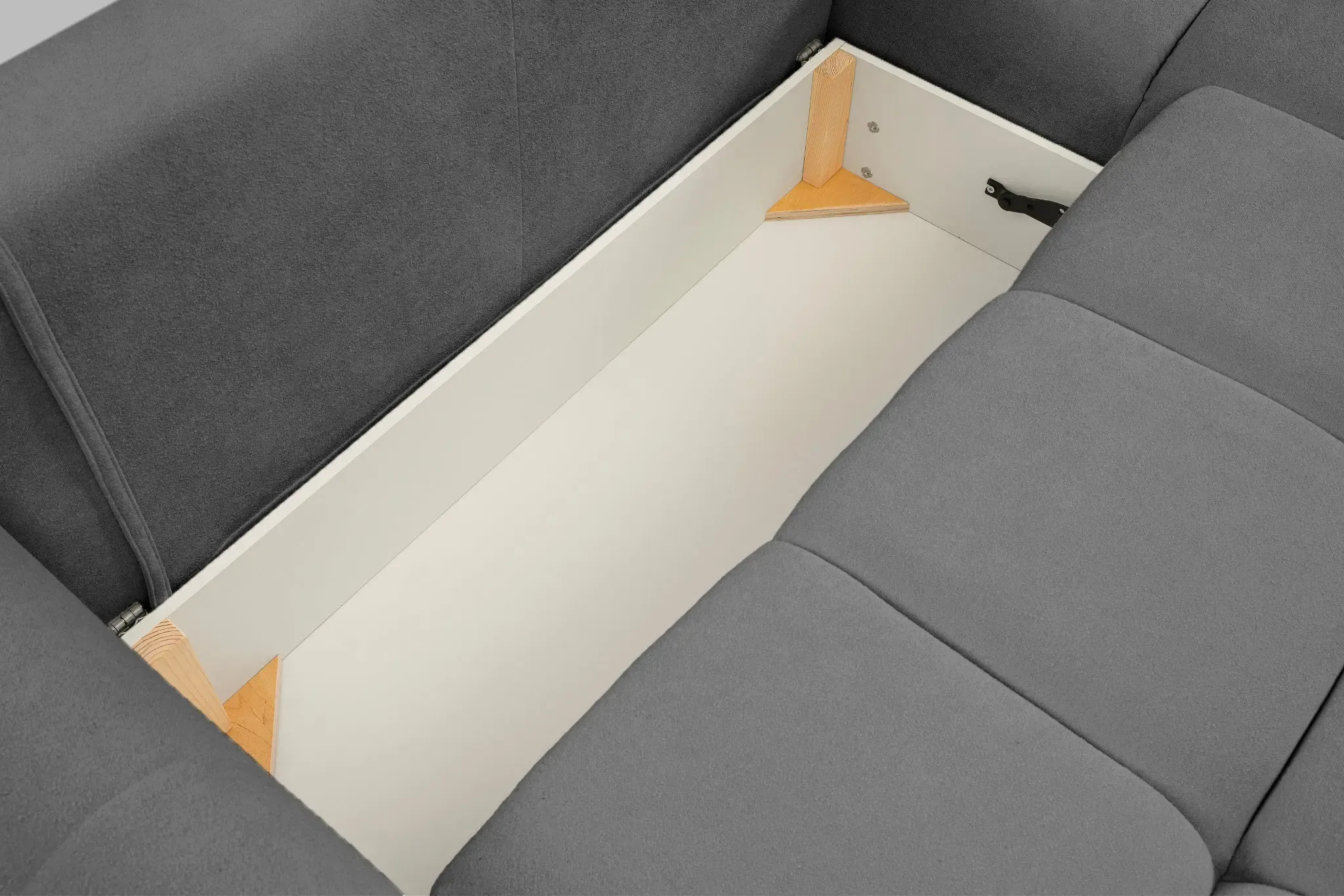 June - Canapé D'Angle Convertible Tissu Bouclette 3 Places - Image 39