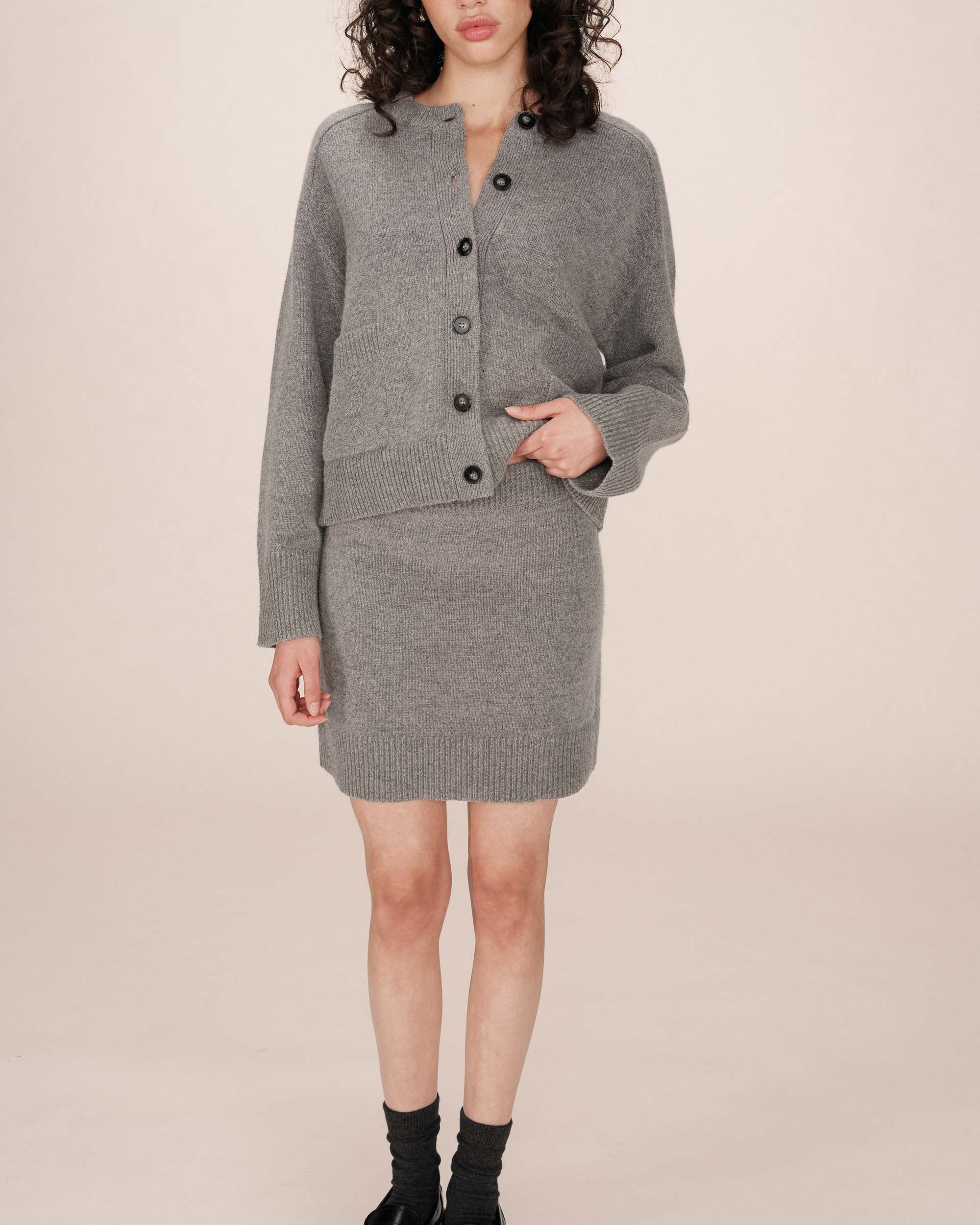 Jupe Ajustée Gris Shae - Image 3