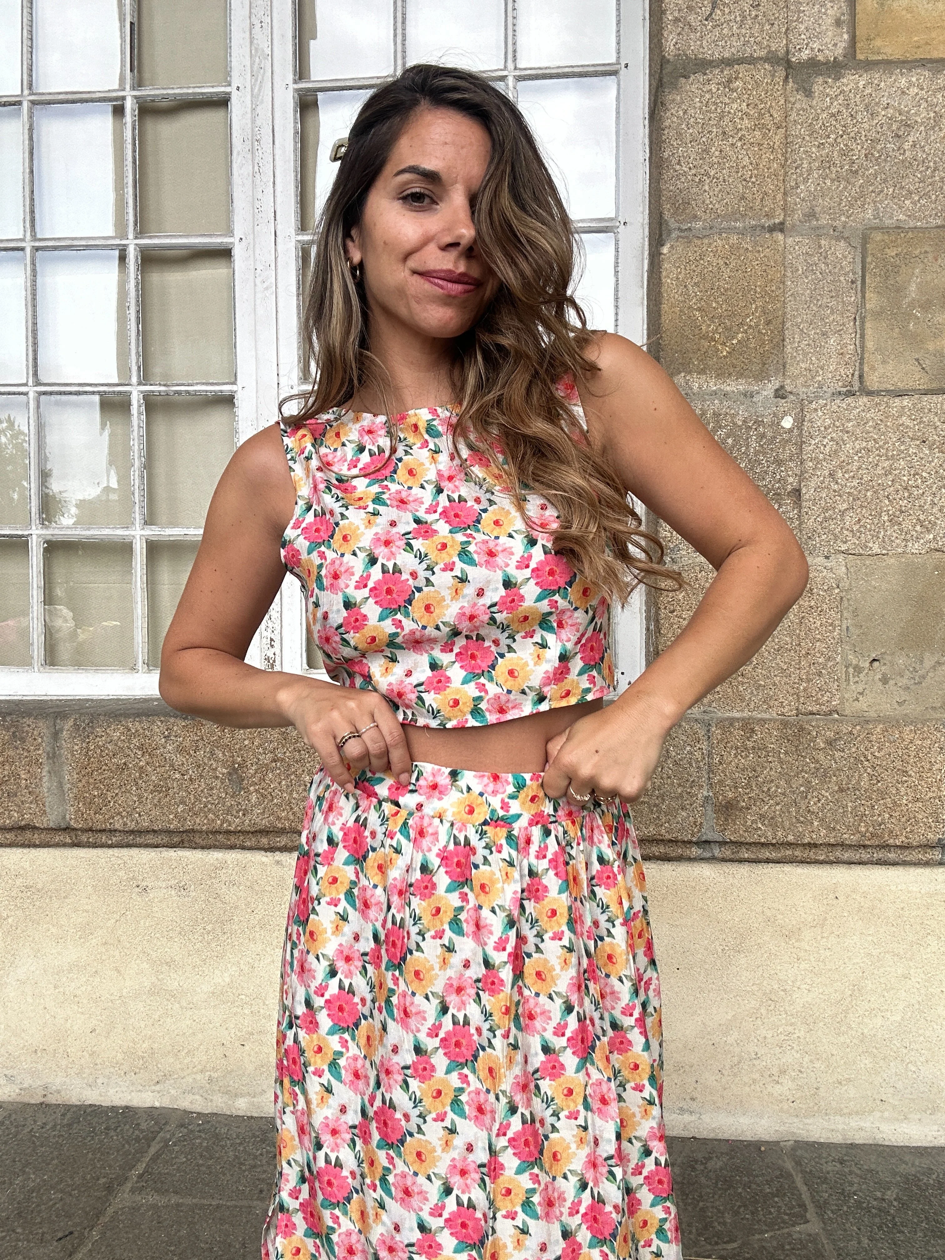Jupe Longue Fleurie Naomi - Image 9