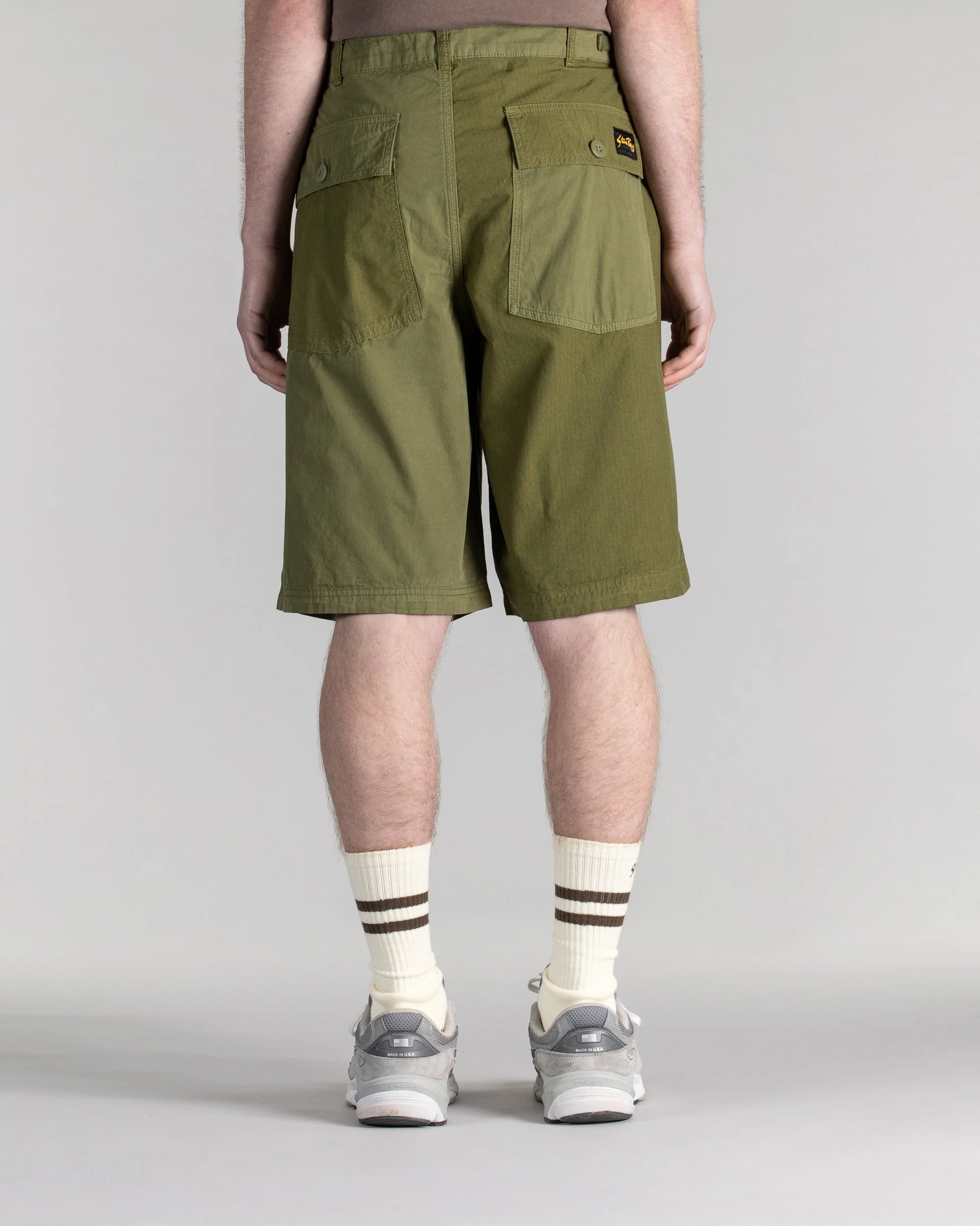 K Short - Olive Rs/Poplin Mix - Image 4