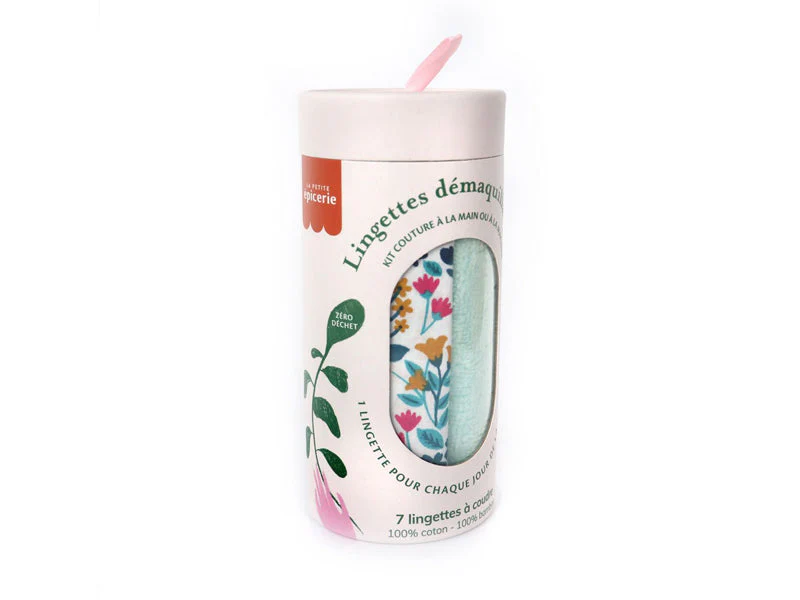 Kit Couture - 7 Lingettes Démaquillantes À Coudre - Champs - Image 4