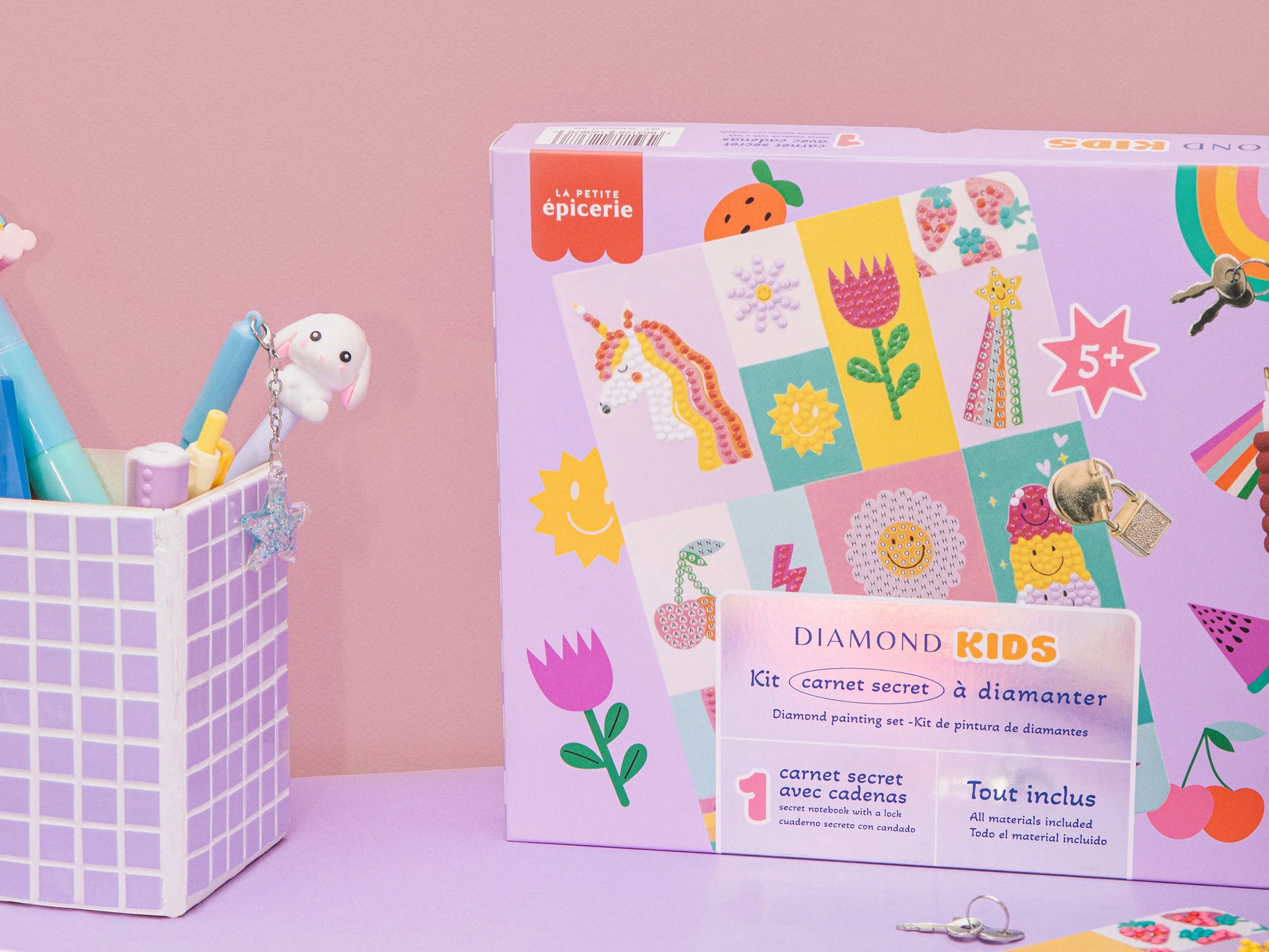 Kit Créatif Diamond Painting Kids - Carnet Secret - Image 2
