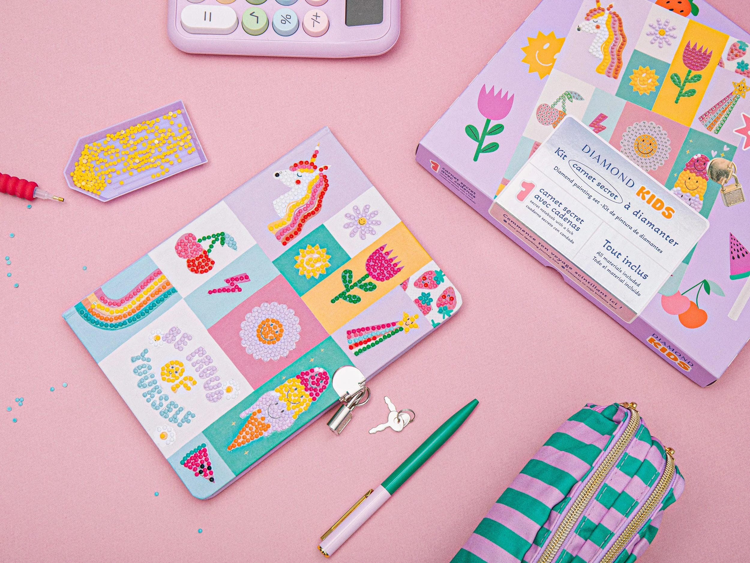 Kit Créatif Diamond Painting Kids - Carnet Secret - Image 3