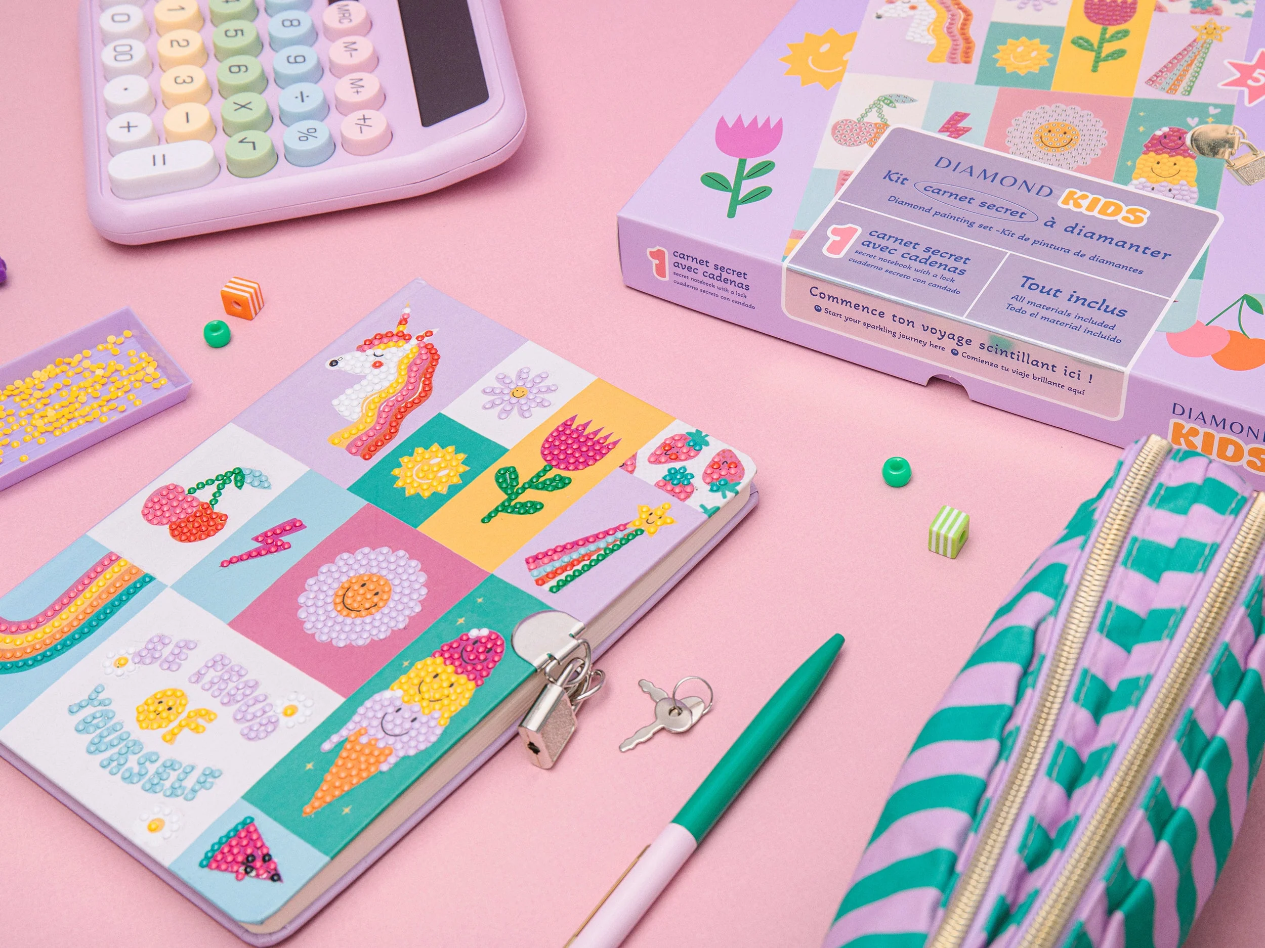 Kit Créatif Diamond Painting Kids - Carnet Secret - Image 4
