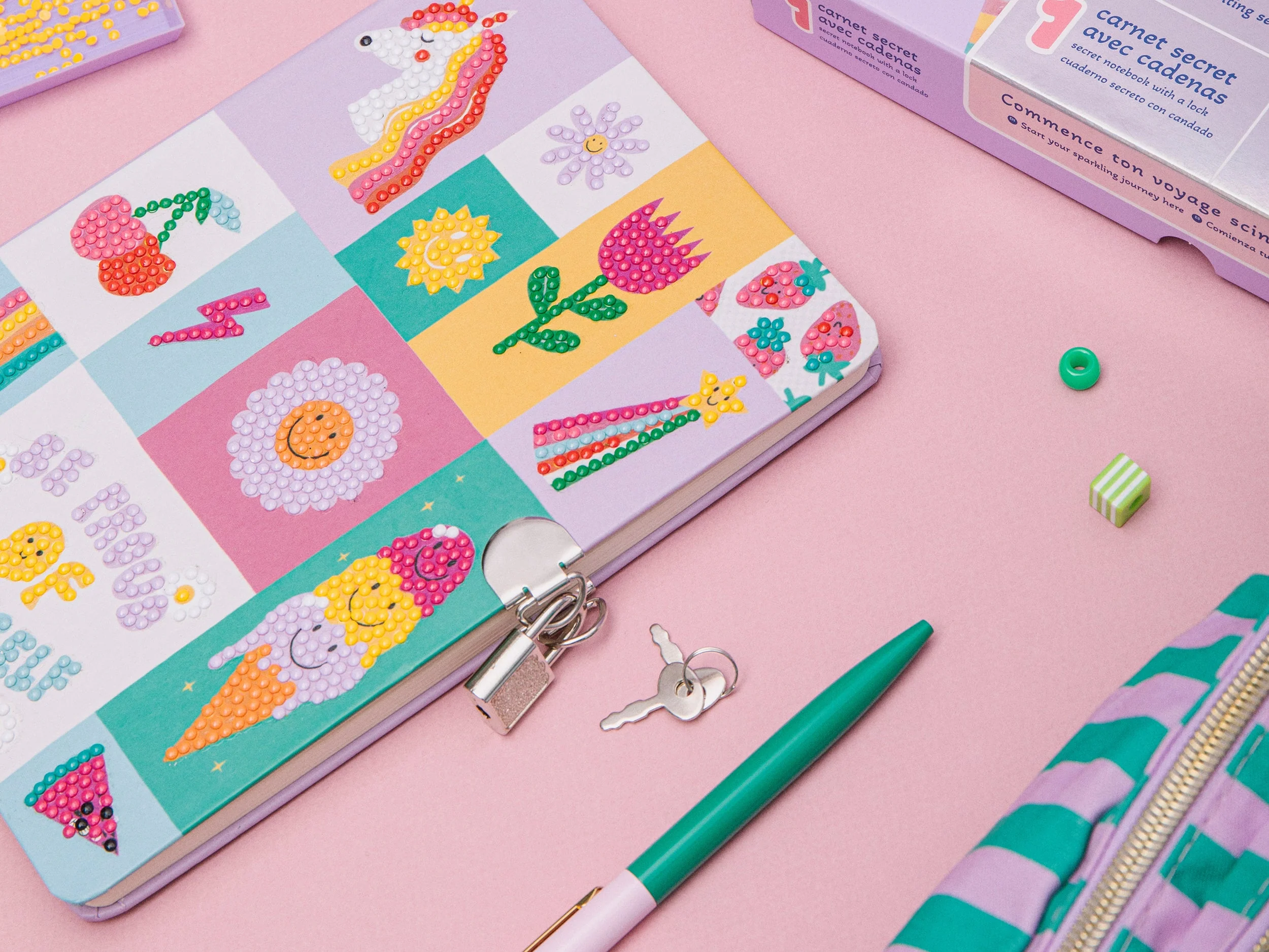 Kit Créatif Diamond Painting Kids - Carnet Secret - Image 5