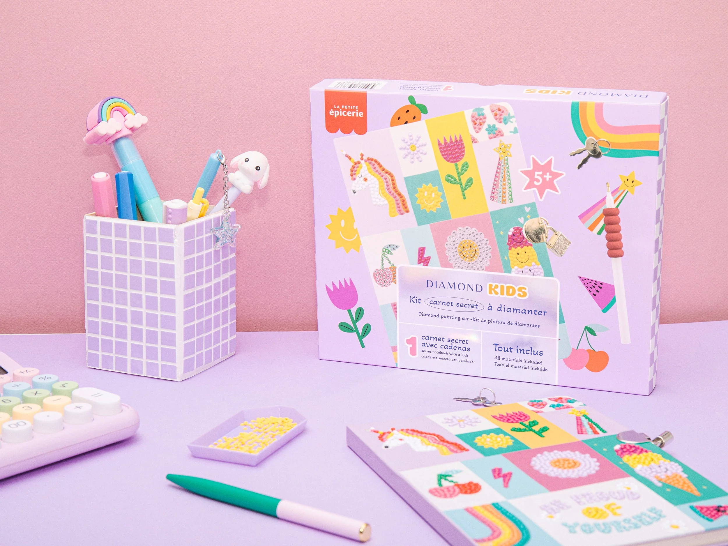 Kit Créatif Diamond Painting Kids - Carnet Secret - Image 7