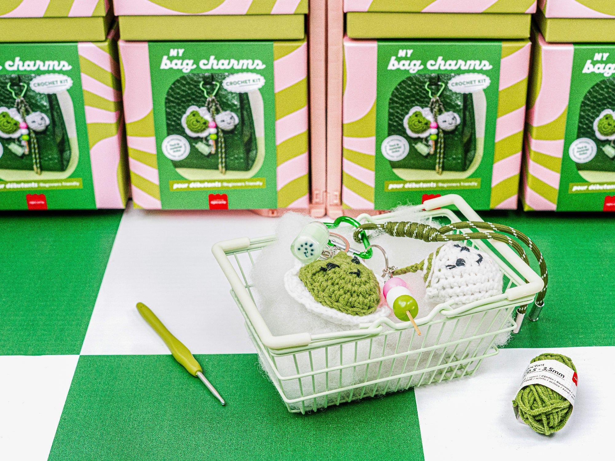 Kit Crochet Pour Débutant - Bag Charms- Matcha Club - Image 5