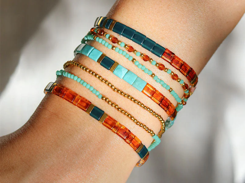 Kit Diy Bijouterie - Mon Set De Bracelets Perlés - Doré - Image 3