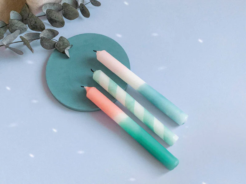 Kit Diy Home Déco - Mes Bougies Dip Dye - Mint - Image 2