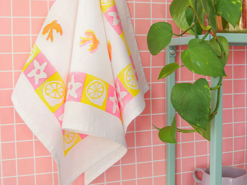 Kit Diy Home Déco - Mes Tampons En Linogravure Sur Torchon - Image 6