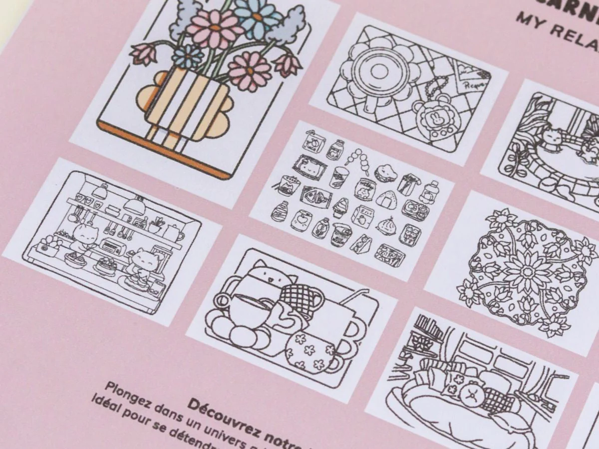 Kit Diy Home Déco - Mon Carnet De Coloriage Détente - Image 10