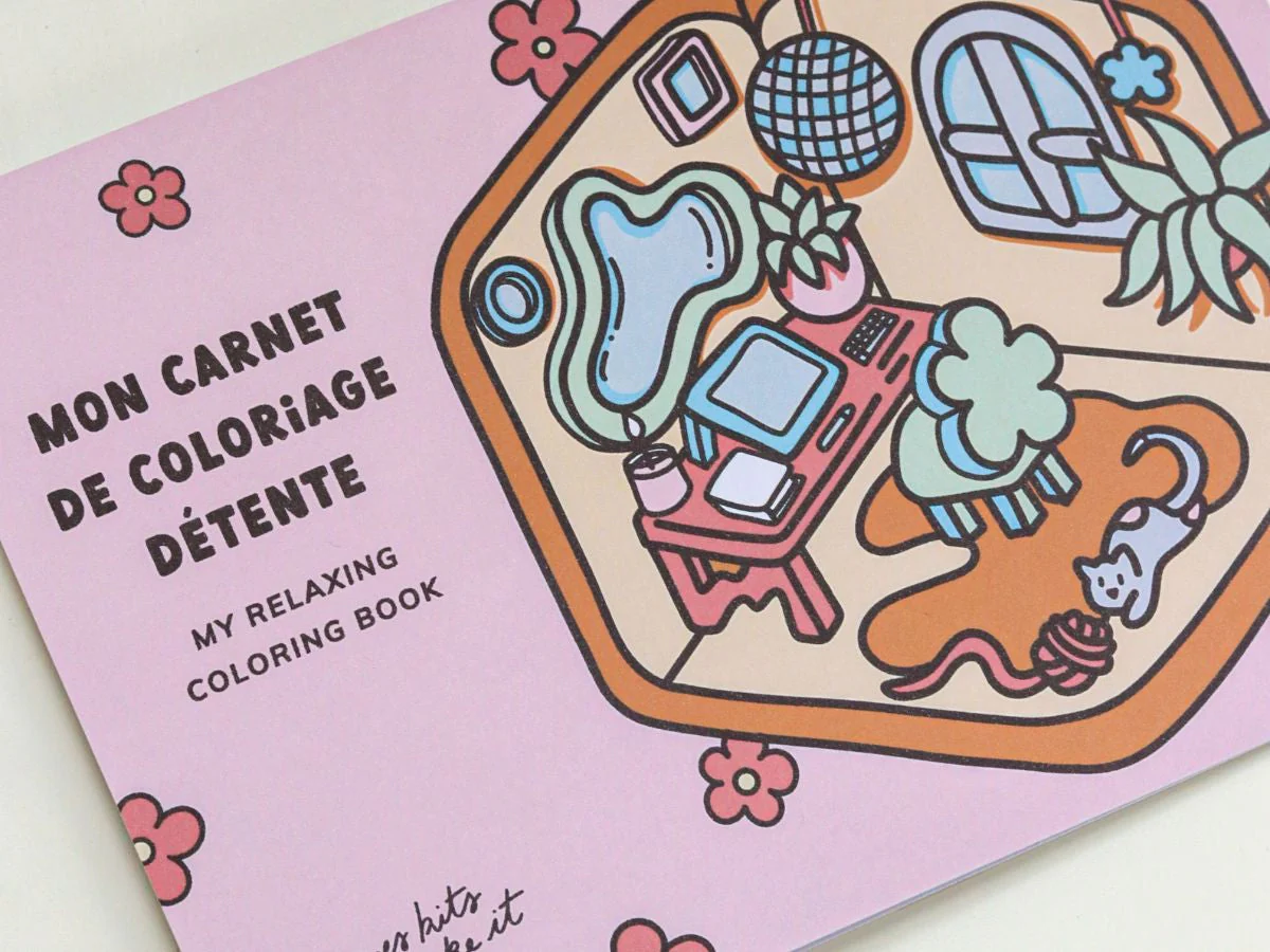 Kit Diy Home Déco - Mon Carnet De Coloriage Détente - Image 5