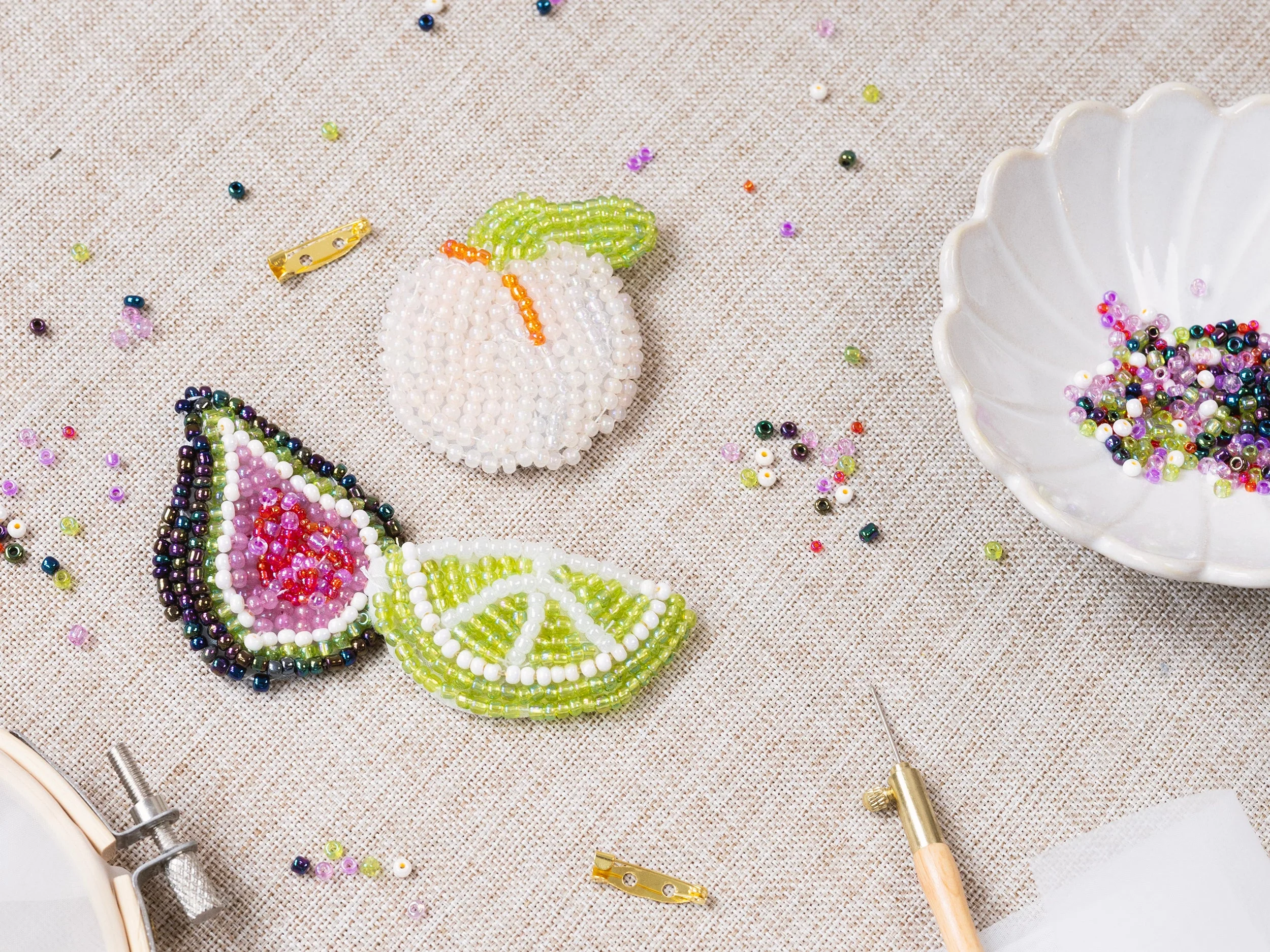 Kit Diy Mercerie - Mes Broches En Broderie Luneville - Image 2