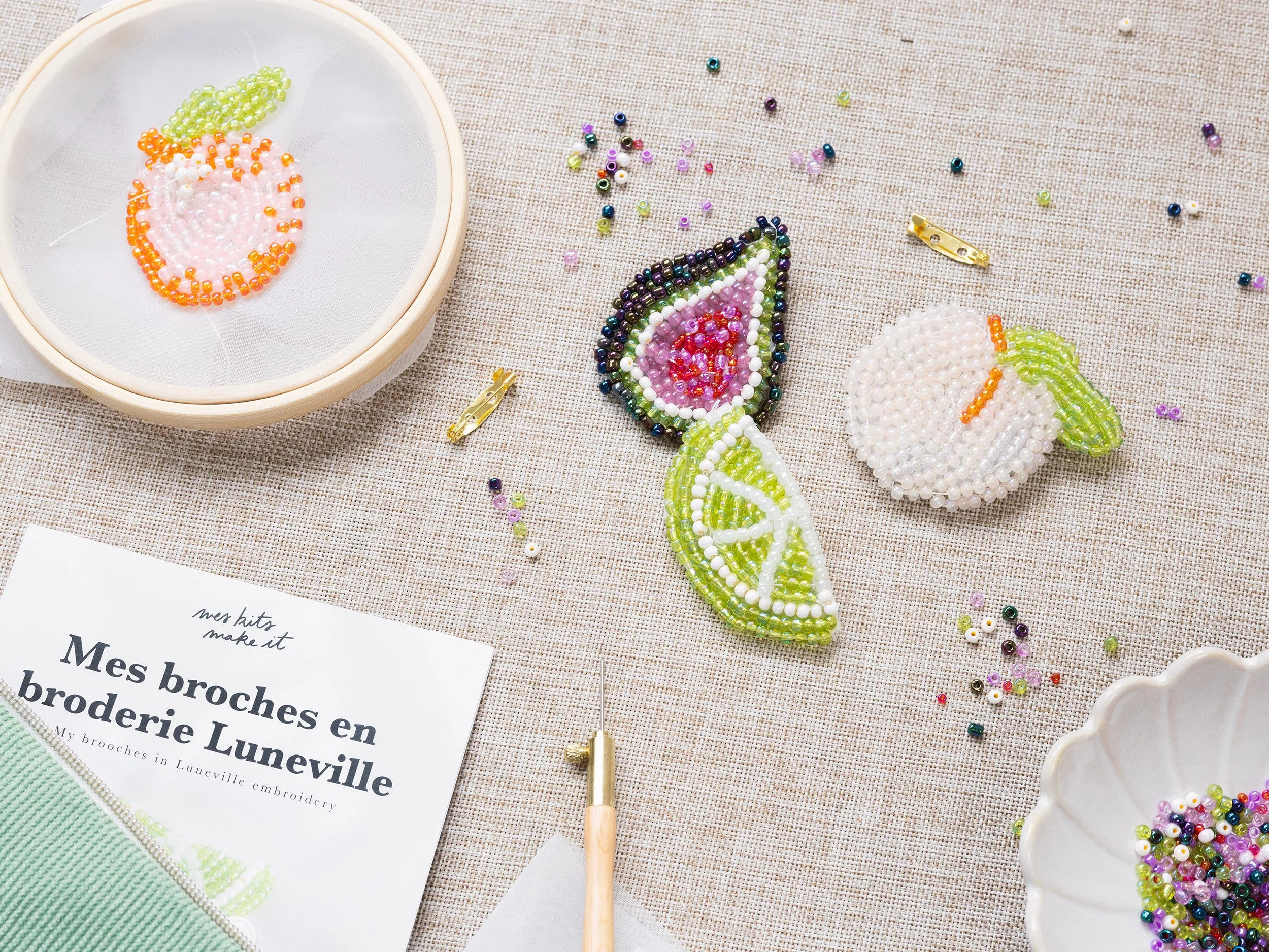 Kit Diy Mercerie - Mes Broches En Broderie Luneville - Image 8
