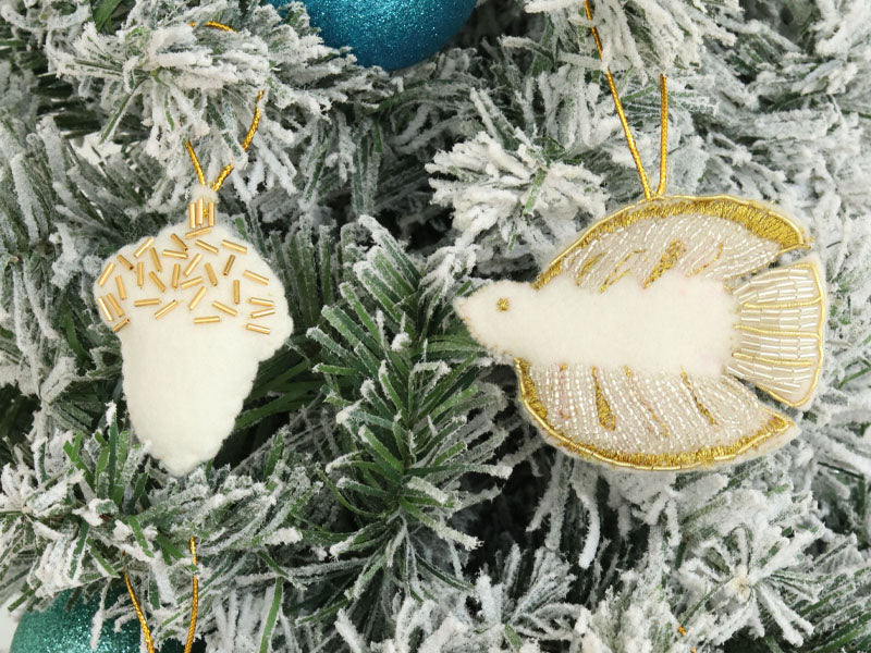 Kit Diy Mercerie - Mes Décorations De Noël En Feutrine - Image 2