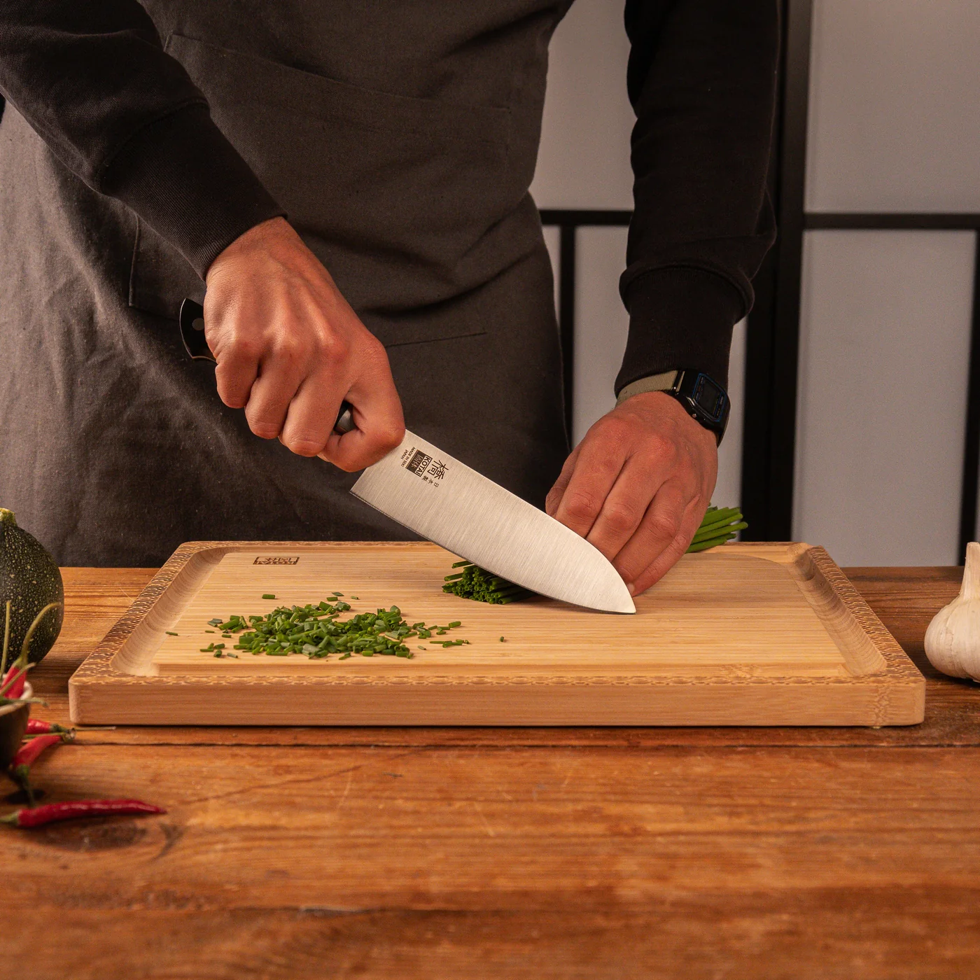 Collection Hashi Classique - Couteau Santoku - 17cm - Image 3