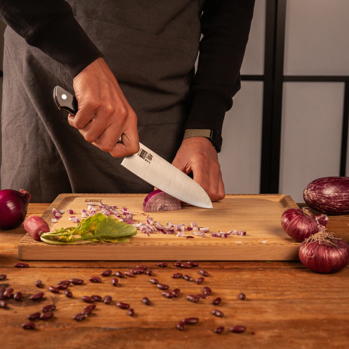 Collection Hashi Classique - Couteau Santoku - 17cm - Image 6